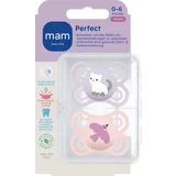 Schnuller Perfect Silikon, 0-6 Mon., Katze/Vogel