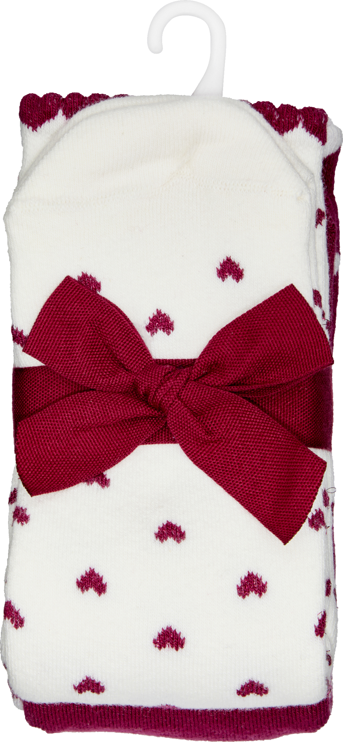 Doppelpack Kuschelsocken Herz beere Gr. 35/38