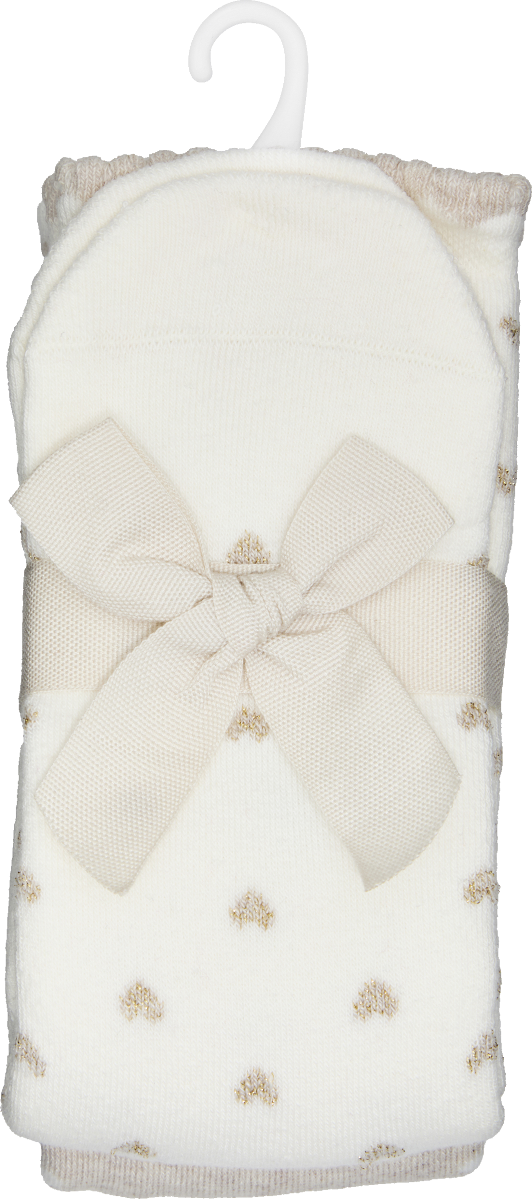 Doppelpack Kuschelsocken Herz taupe Gr. 39/42