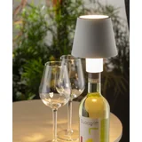 IDEENWELT Akku Flaschenleuchte weiß