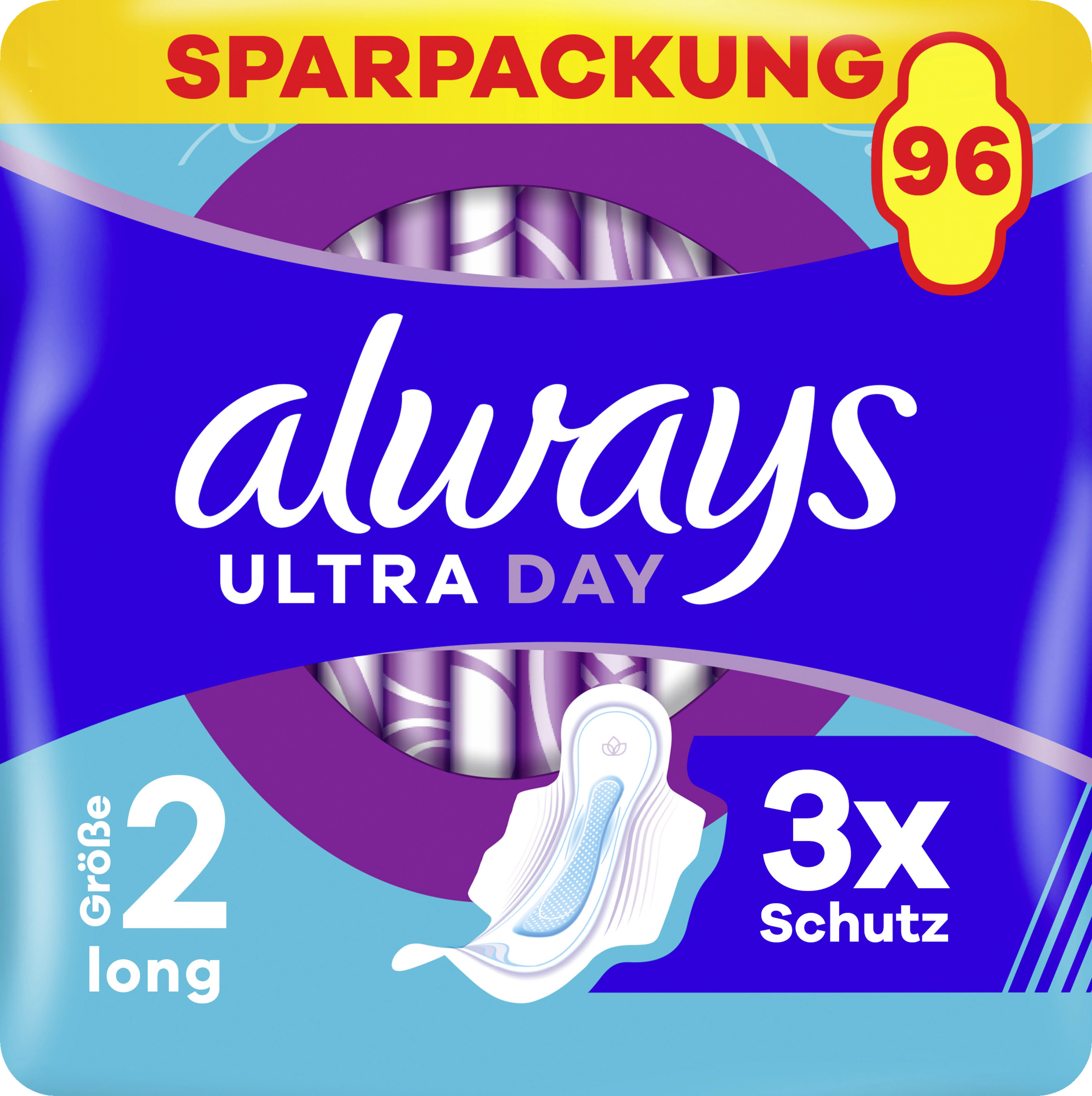 Always Monatspaket ULTRA Damenbinden Long mit Flügeln Monatspaket