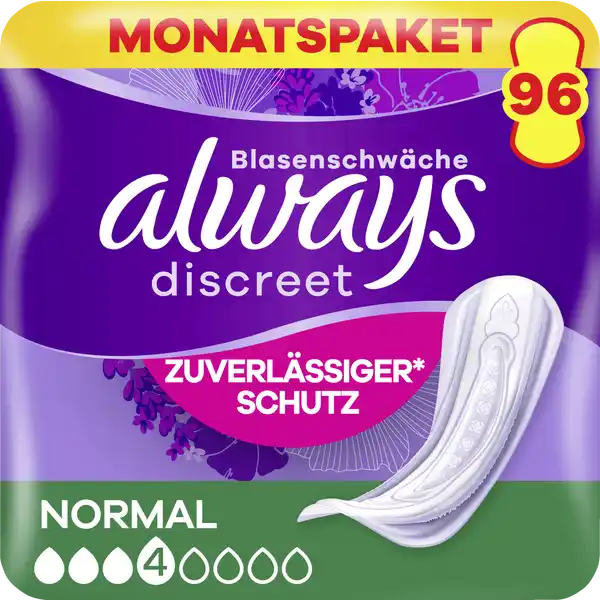 عبوة شهرية من فوط إنسي ديسكريت العادية