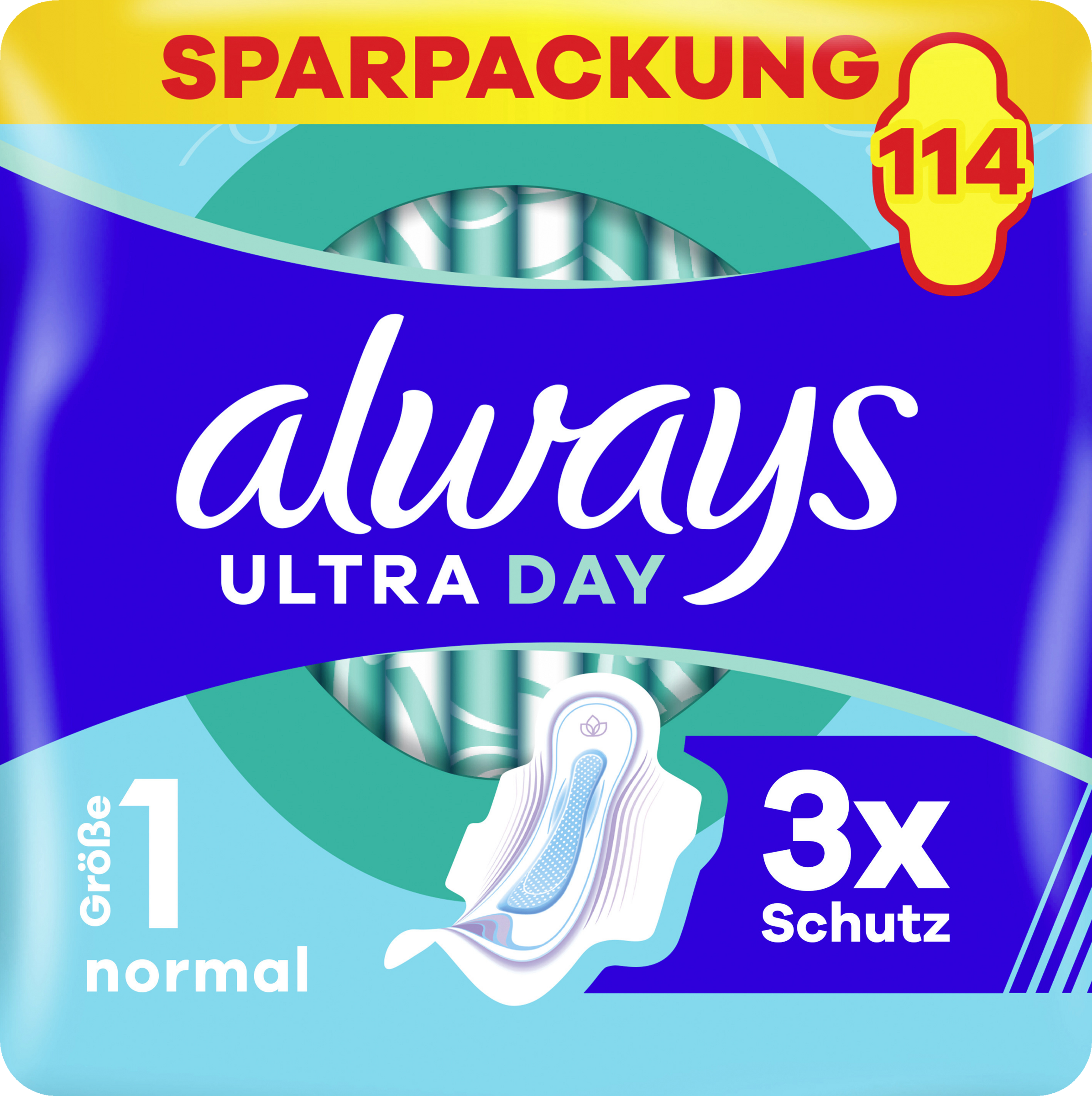 Always Monatspaket Damenbinden ULTRA Normal mit Flügeln