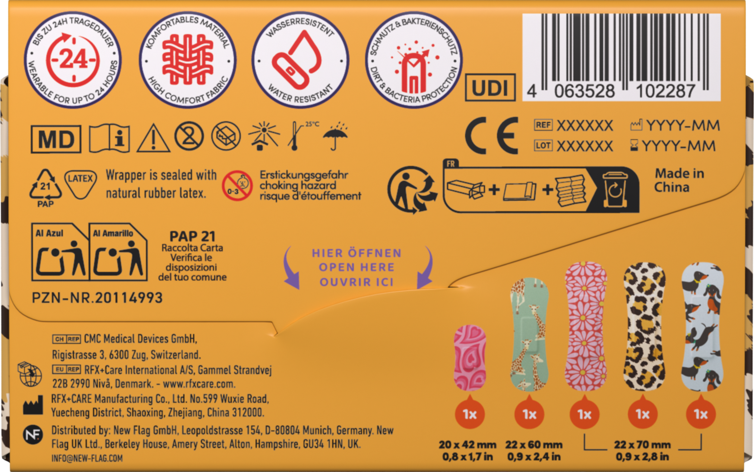 لاصقات كلاسيك سينسيتف أنيمال (حجم تجريبي) 2