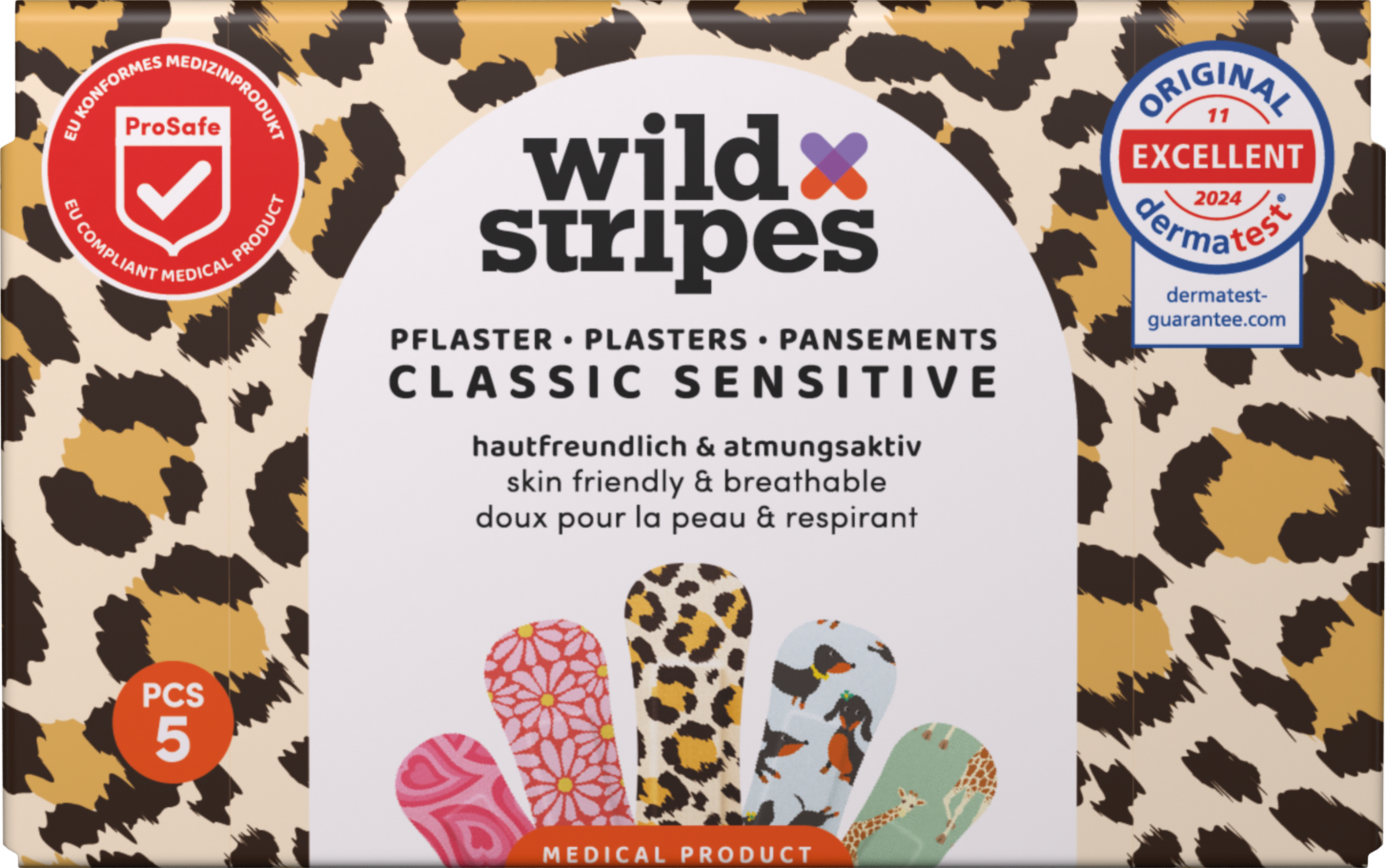 Wild Stripes Pflaster Classic Sensitive Animal (Probiergröße)