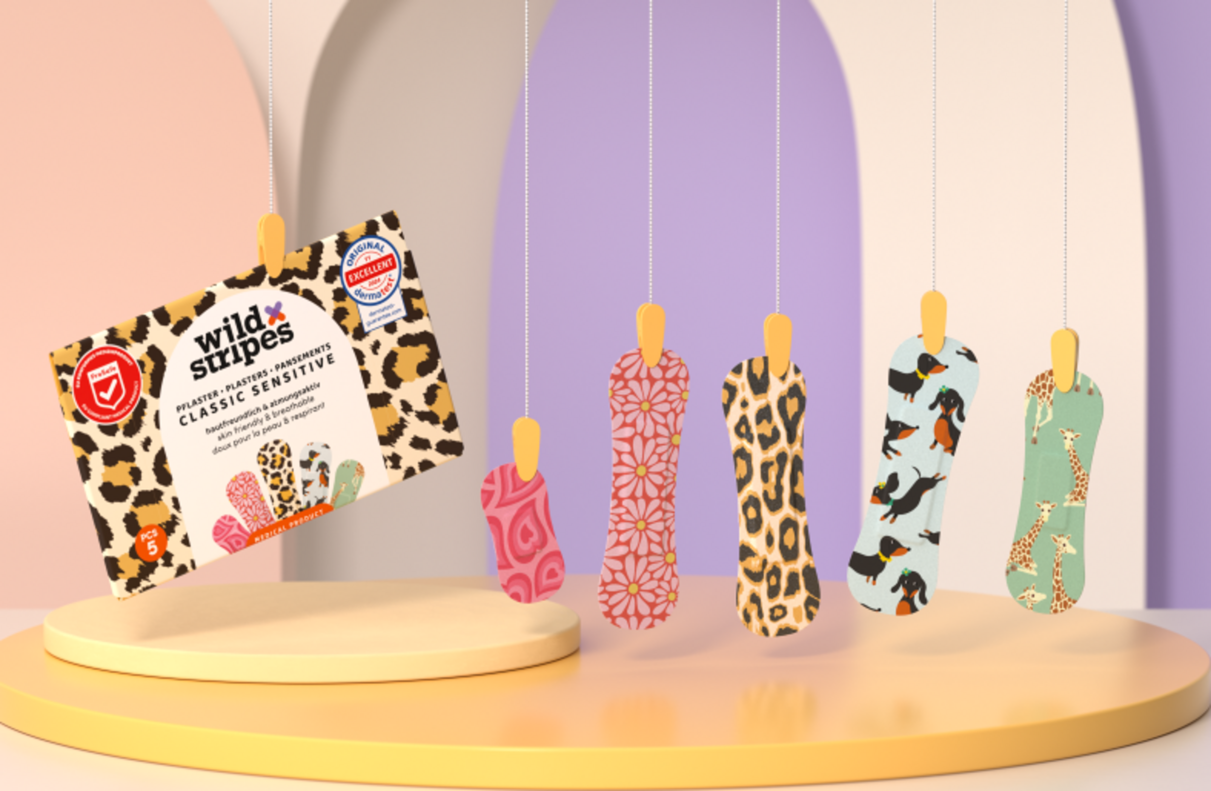 لاصقات كلاسيك سينسيتف أنيمال (حجم تجريبي) 3