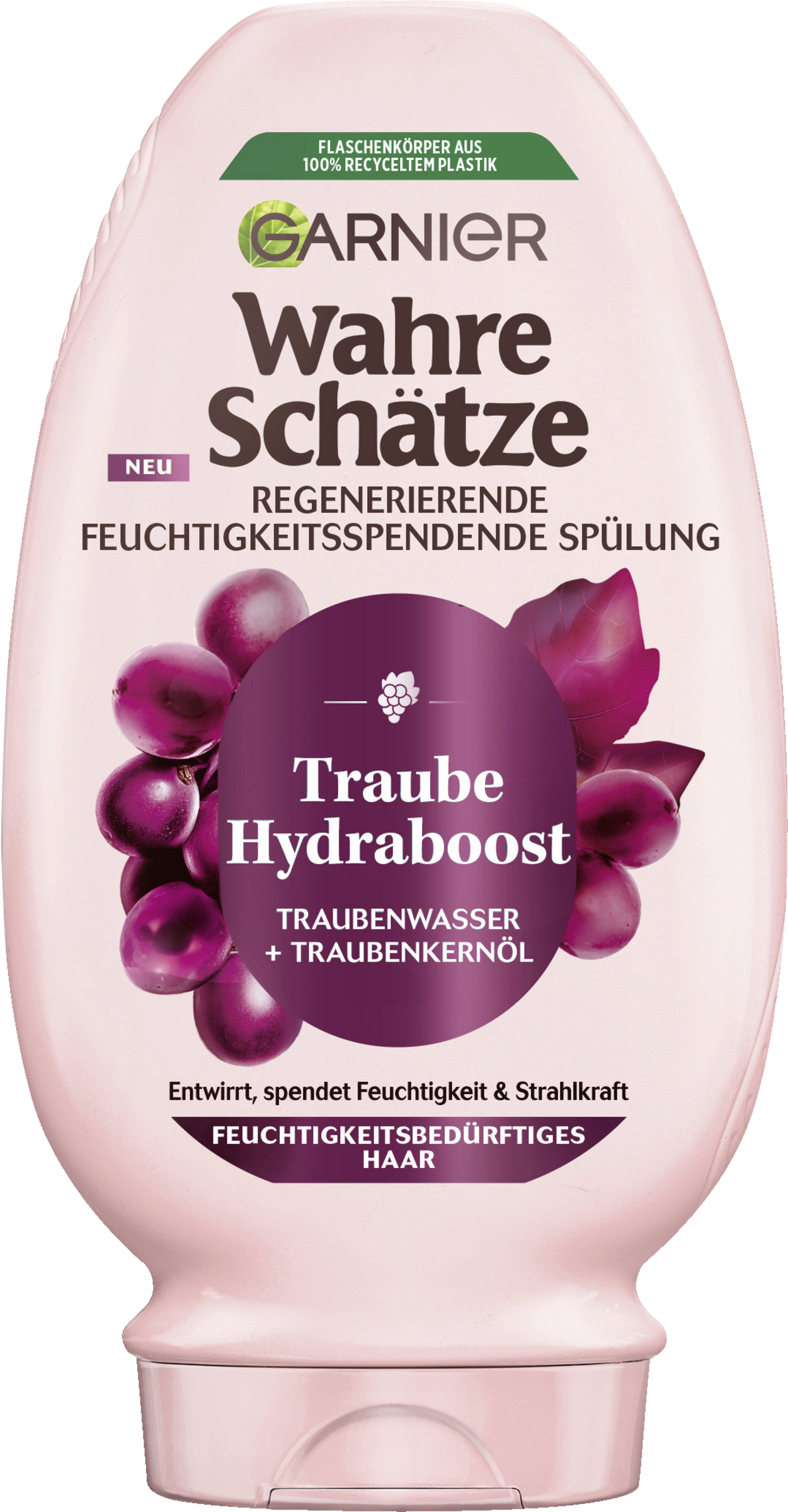 Garnier Wahre Schätze Regenerierende Feuchtigkeitsspendende Spülung Traube Hydraboost