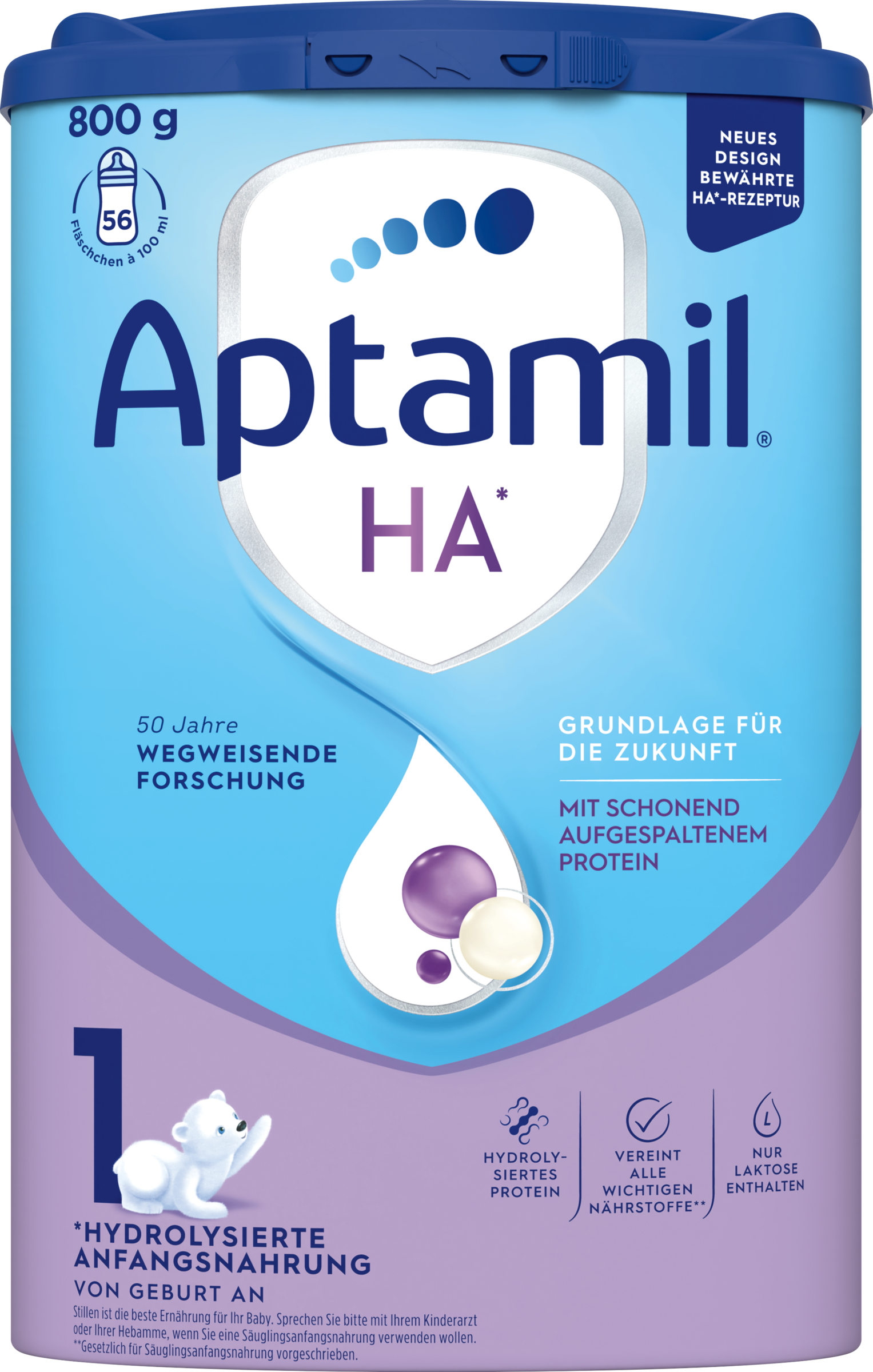 Aptamil HA 1 hydrolysierte Anfangsnahrung von Geburt an