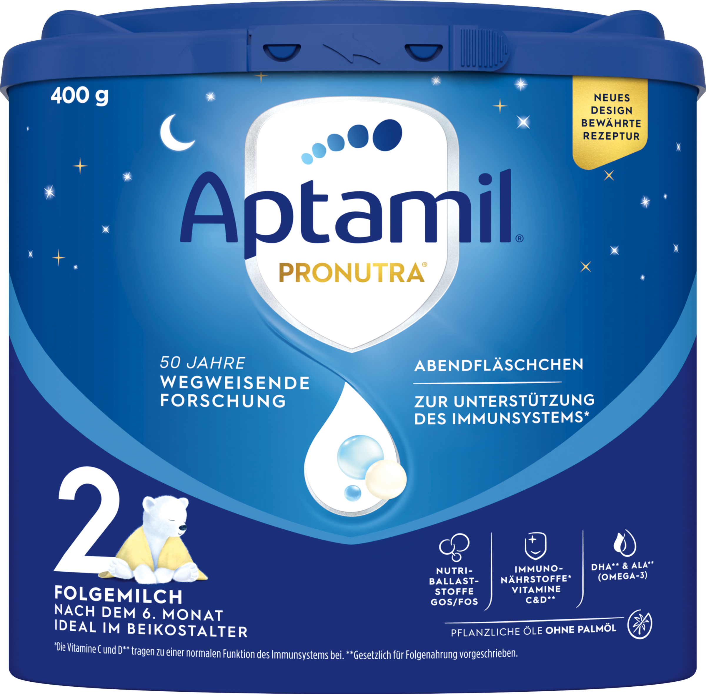 Aptamil PRONUTRA Abendfläschchen 2 Folgemilch nach dem 6. Monat