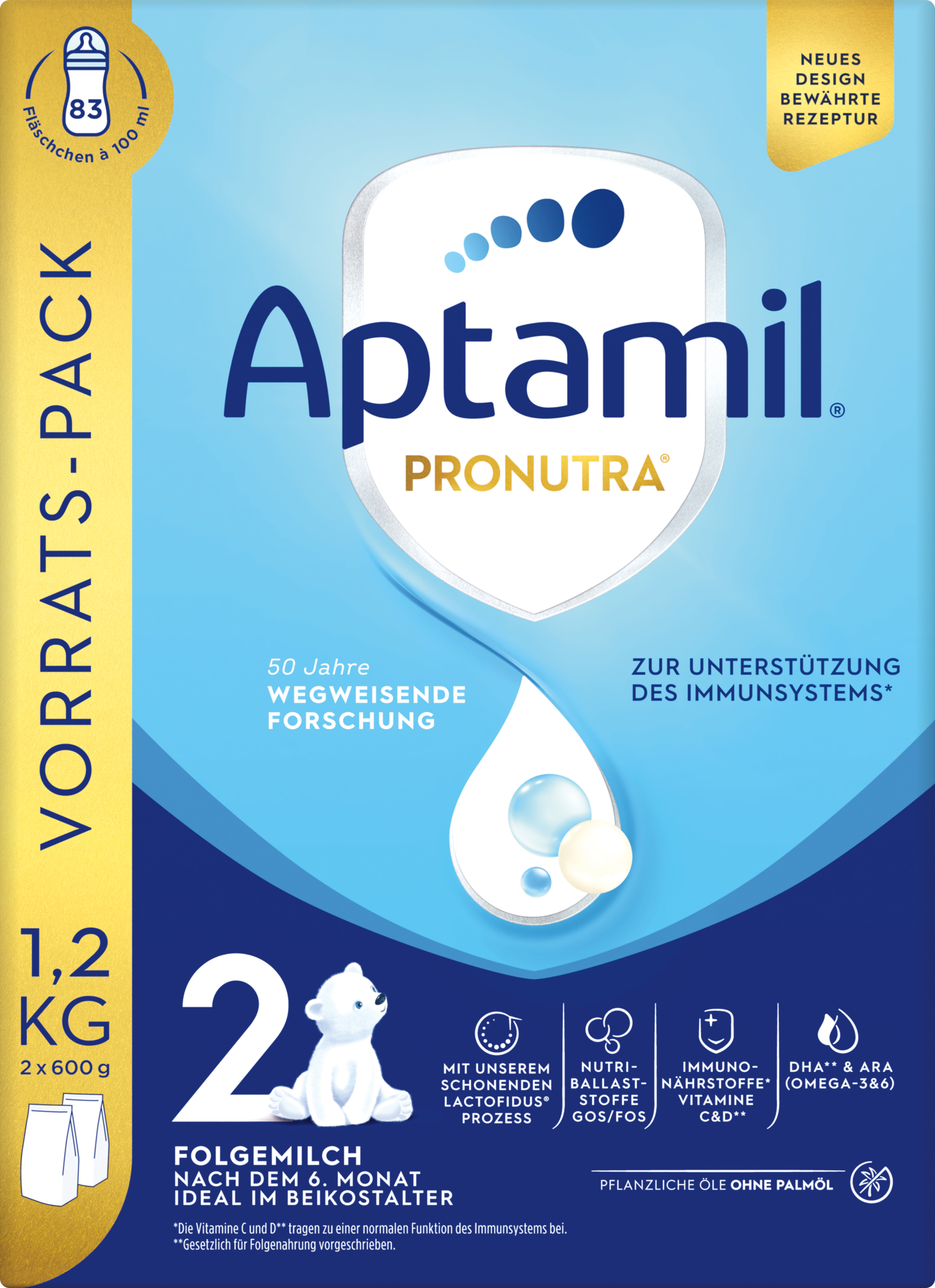 Aptamil Pronutra 2 Folgemilch nach dem 6. Monat Vorratspack