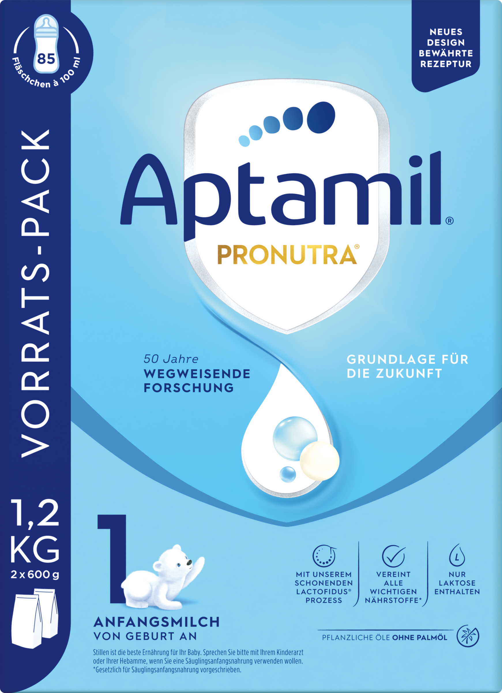 Aptamil Pronutra 1 Anfangsmilch von Geburt an