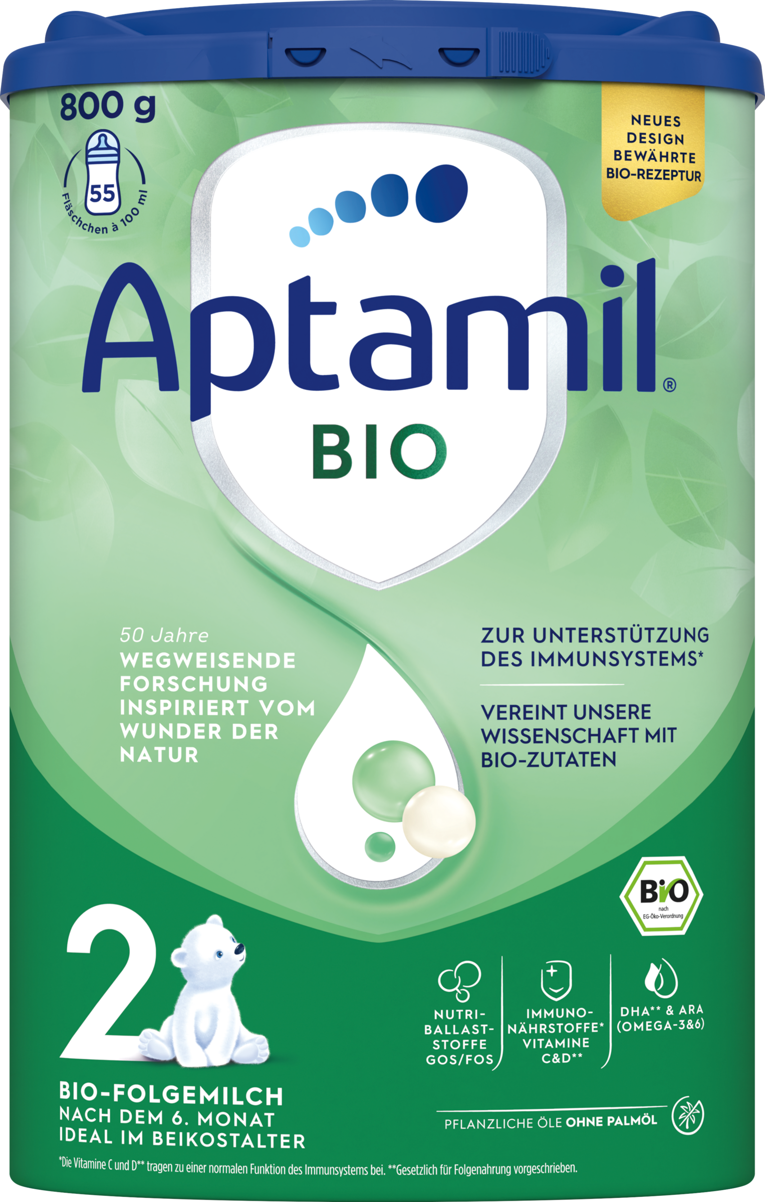 Aptamil Bio Folgemilch 2 nach dem 6. Monat
