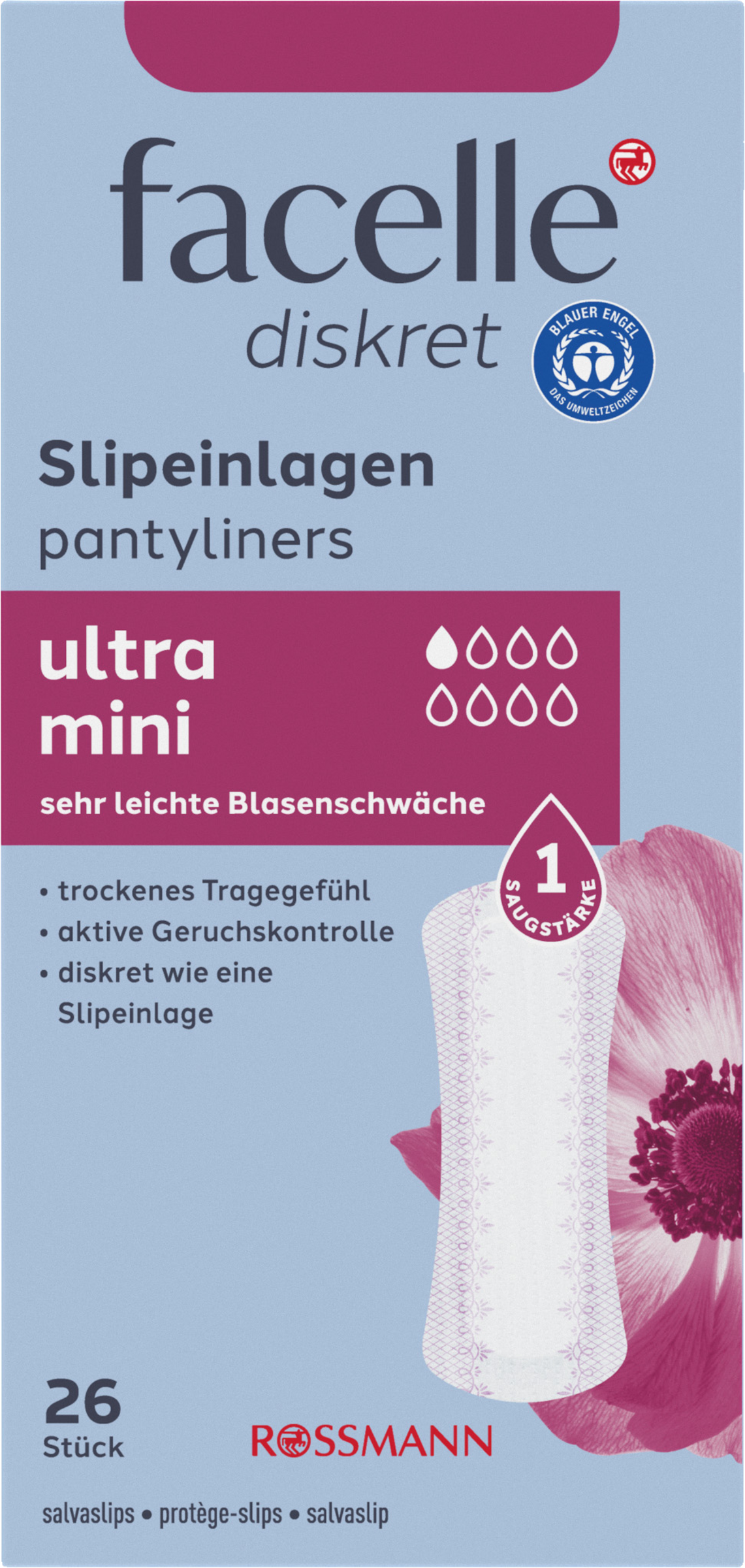 facelle diskret Hygiene-Slipeinlagen ultra mini