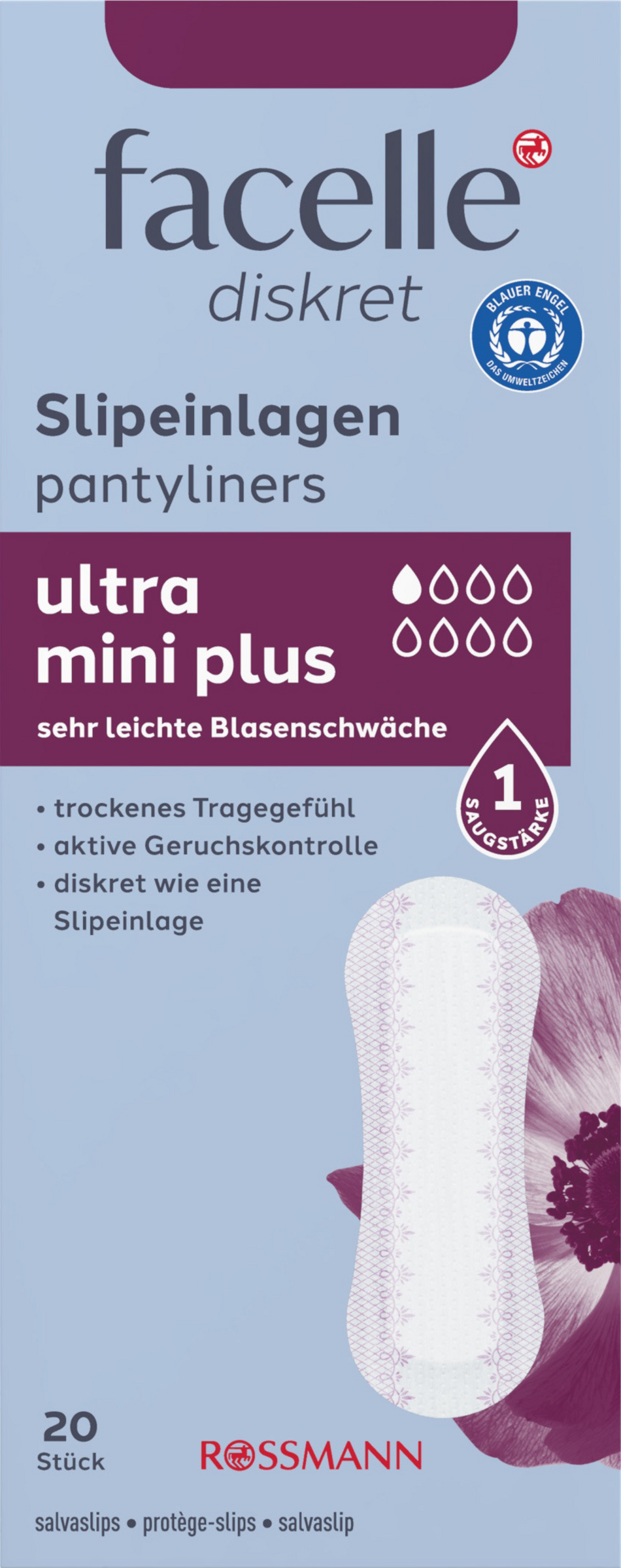facelle diskret Hygiene-Slipeinlagen ultra mini plus