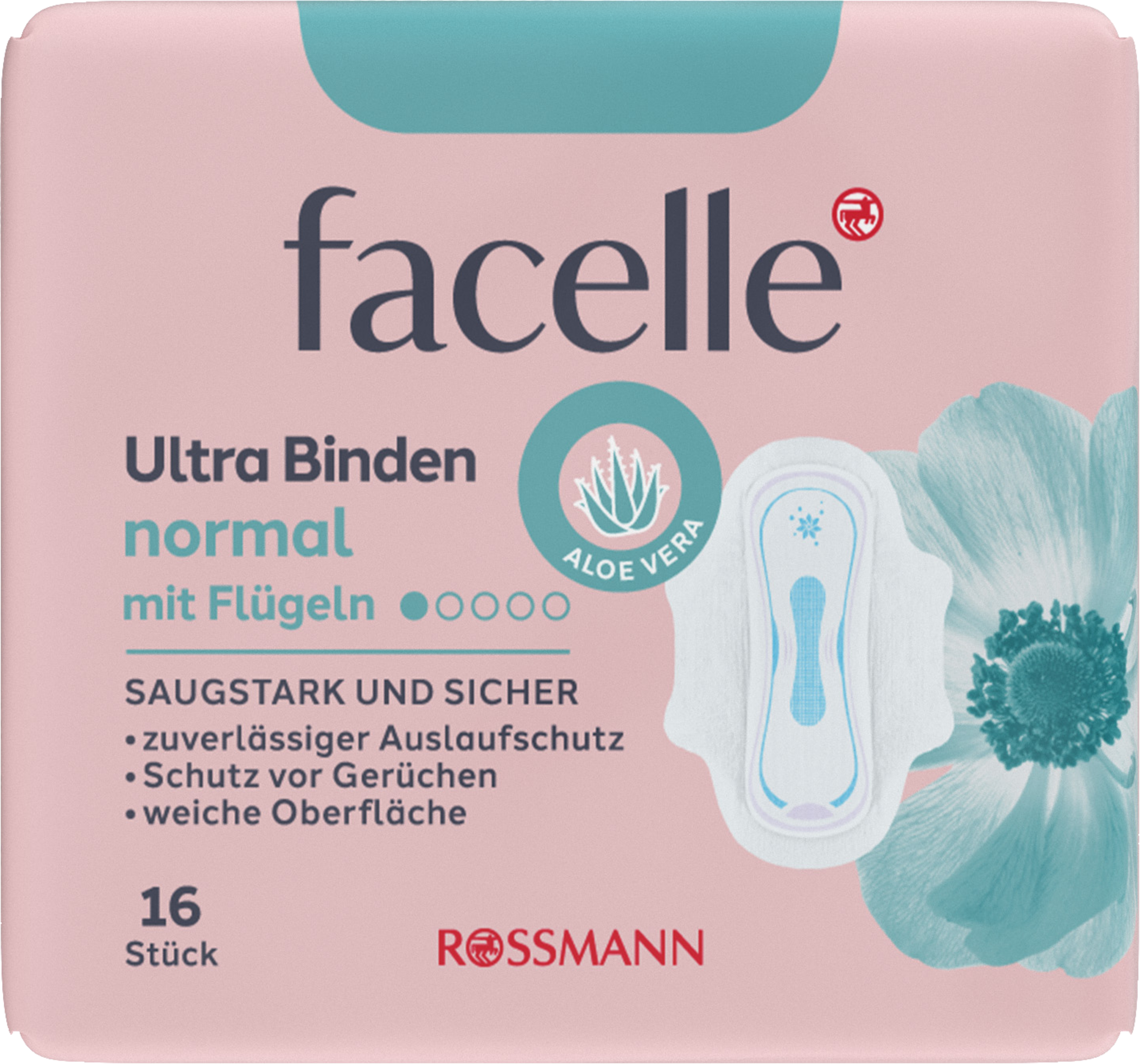 facelle Ultra Binden normal + Flügel + Aloe Vera