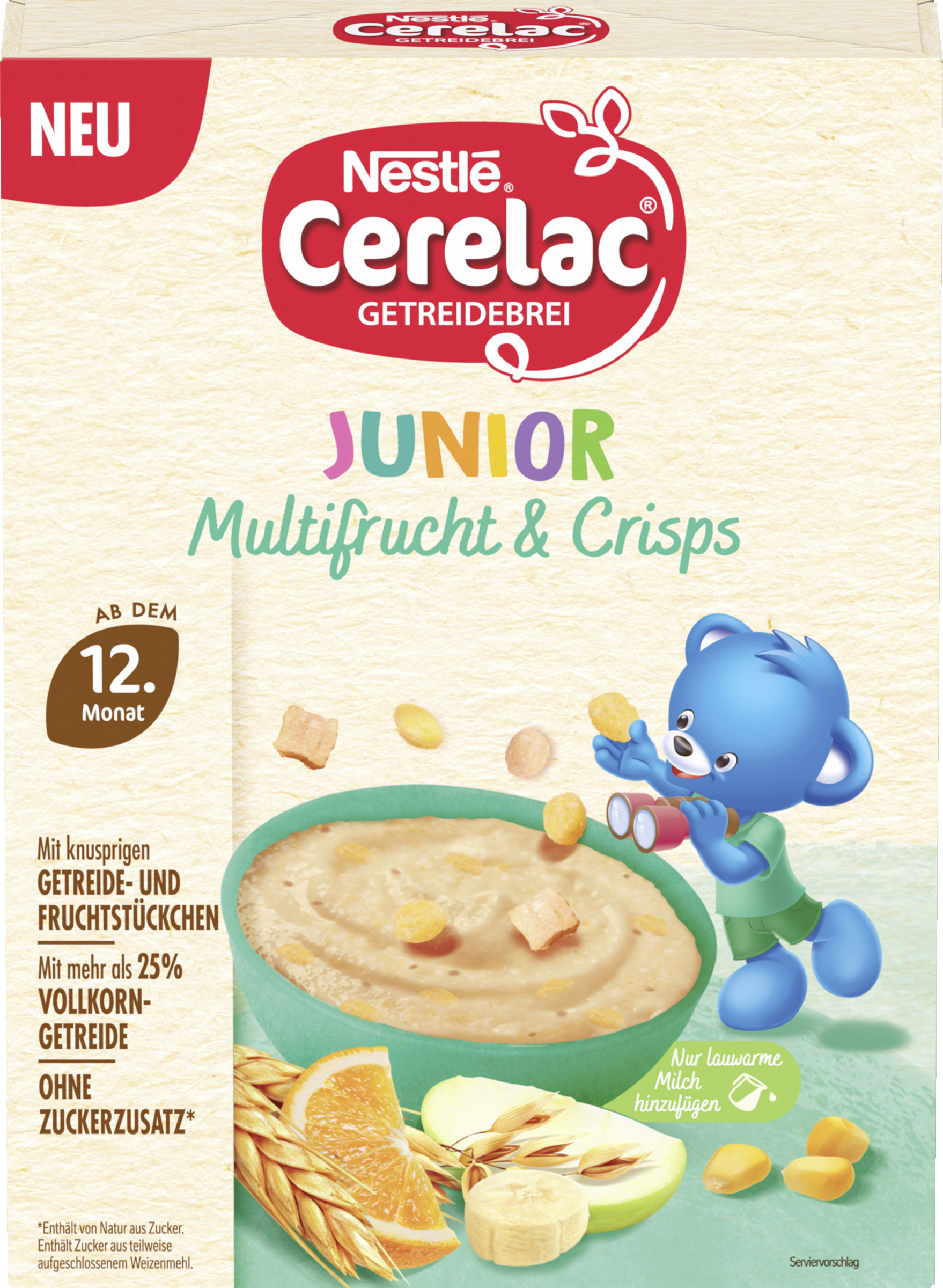 Nestlé Cerelac Junior Multifrucht & Crisps Getreidebrei 200g