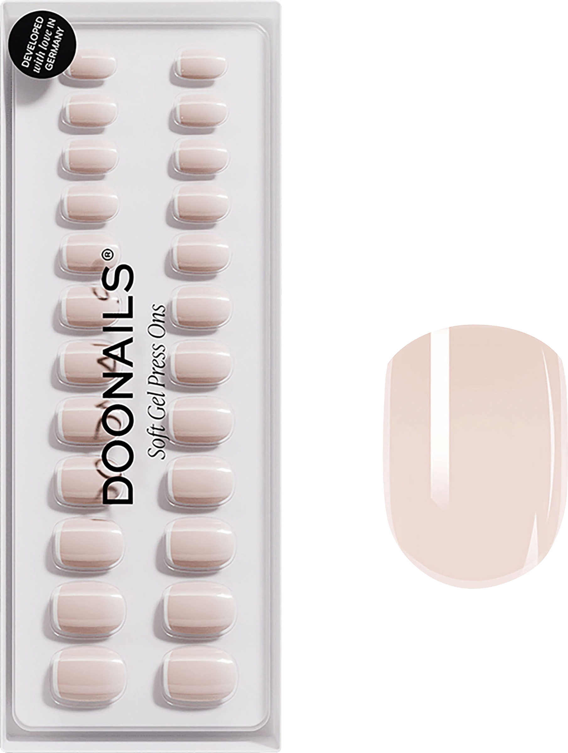Doonails Press ons Classic French Soft Gel