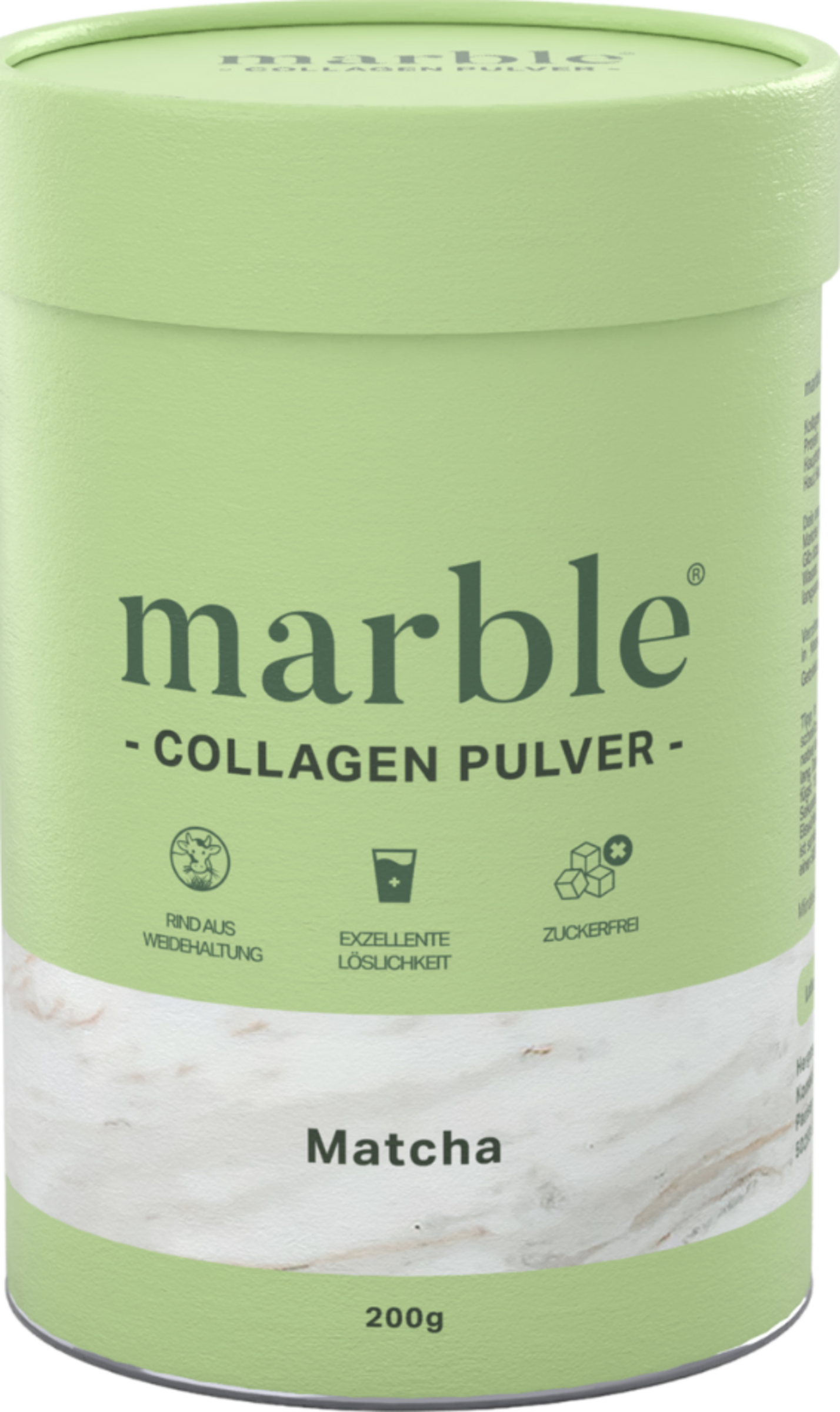 marble Collagen Pulver Matcha