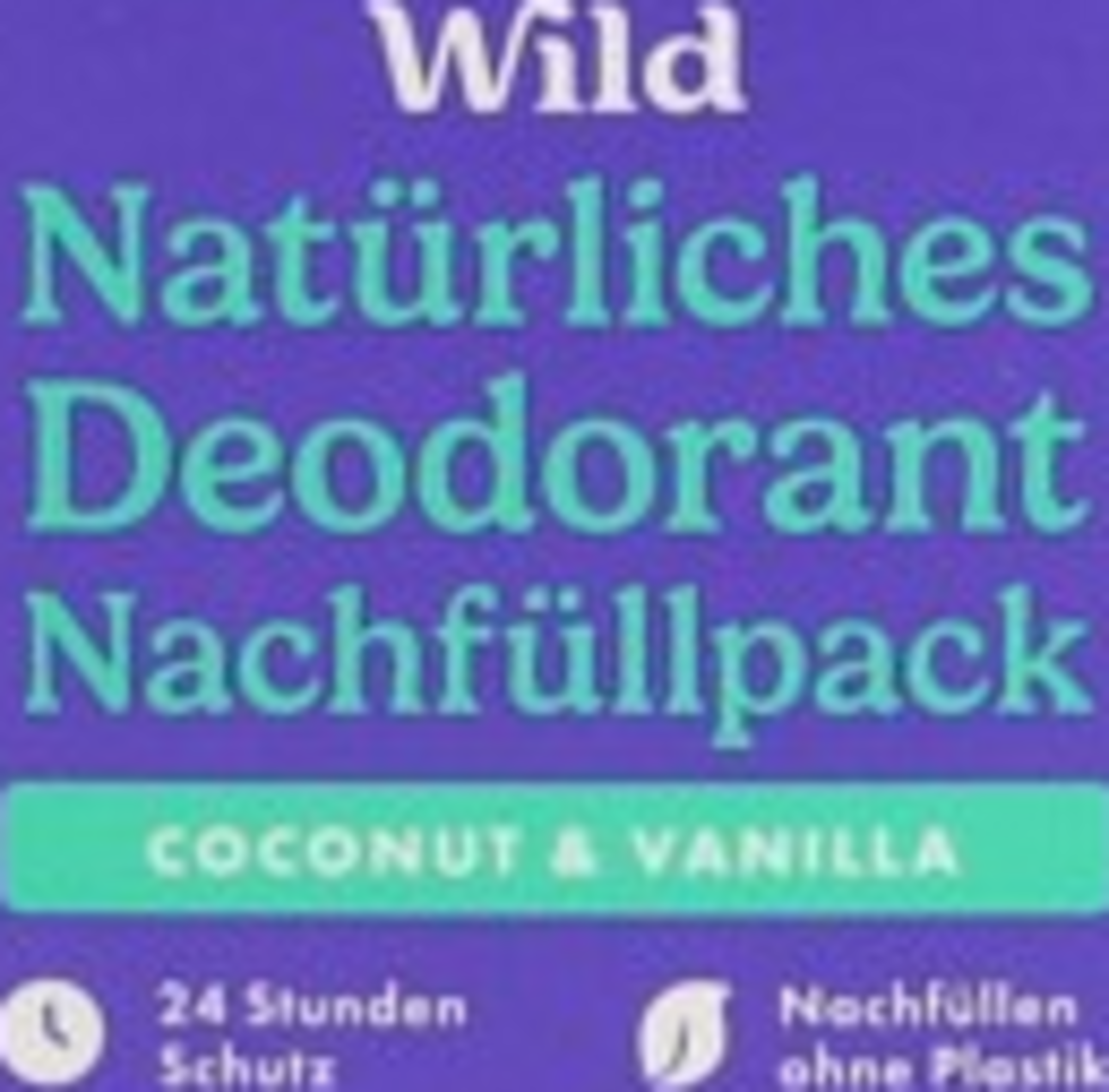 Wild Natürliches Deo - Nachfüllpackung - Coconut & Vanilla