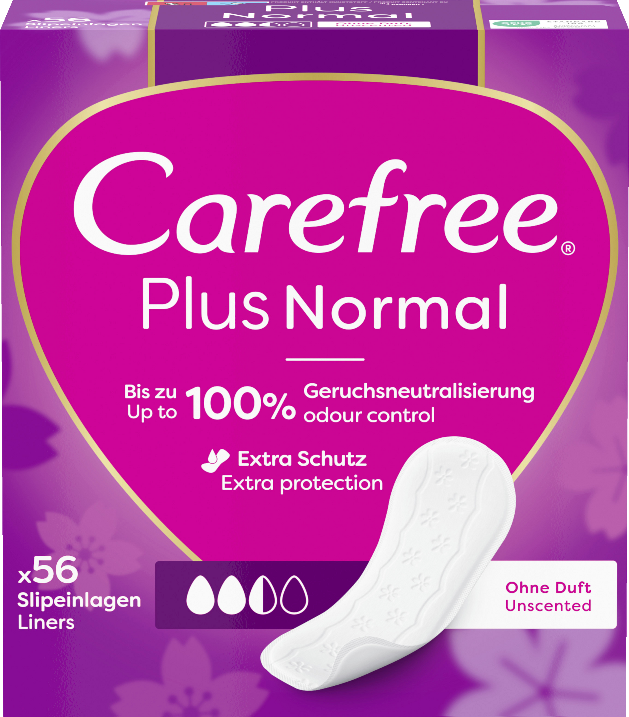 Carefree Slipeinlagen Plus Normal ohne Duft