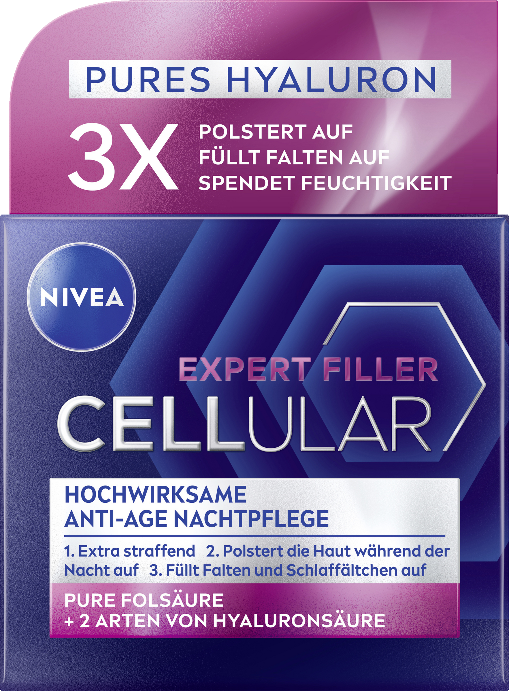 NIVEA Cellular Expert Filler Hochwirksame Anti-Age Nachtpflege