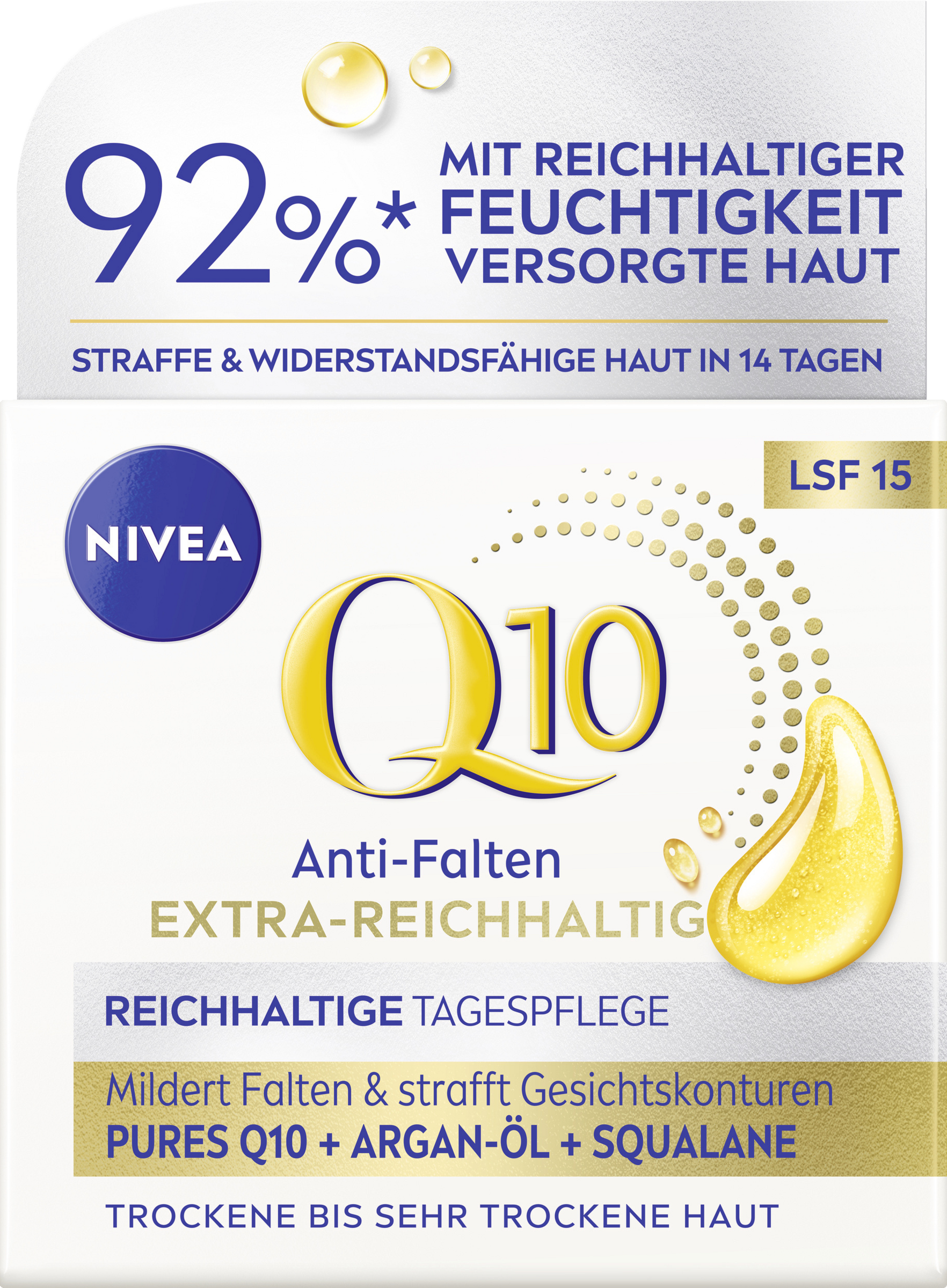 Q10 Anti-Falten Extra-Reichhaltige Tagespflege Trockene Haut LSF 15