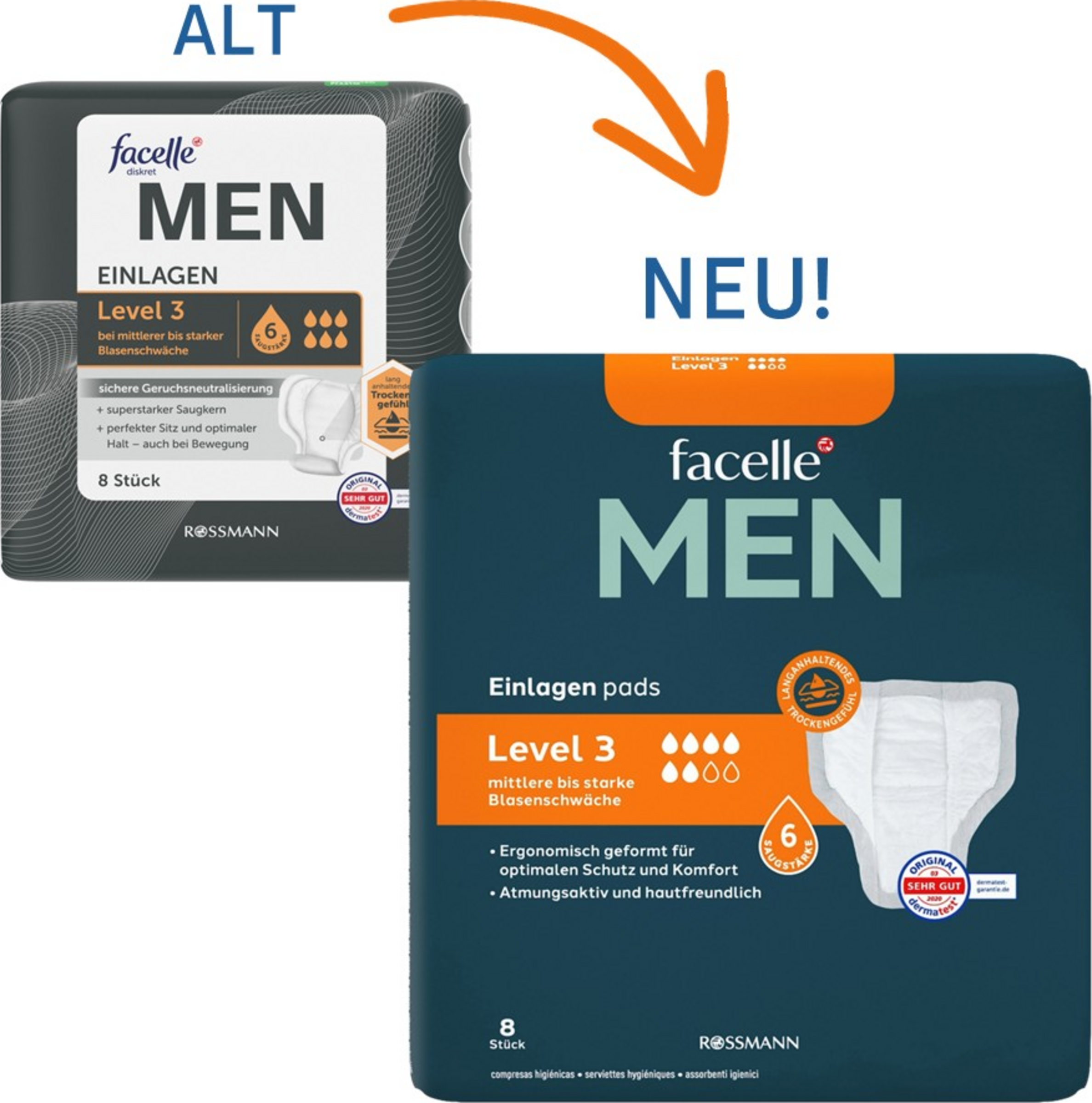 facelle diskret MEN Einlagen Level 3