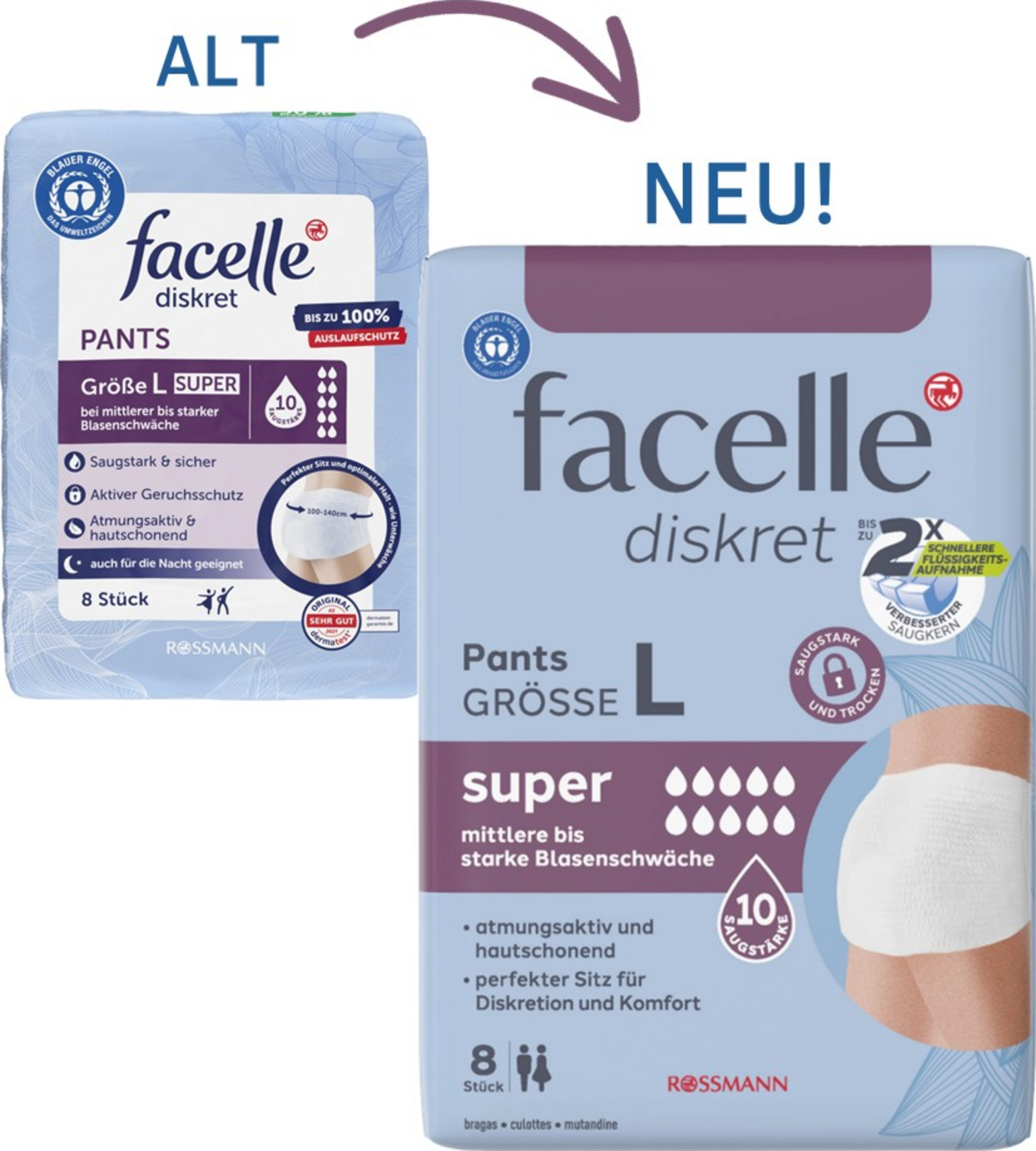 facelle diskret Pants super Gr. L