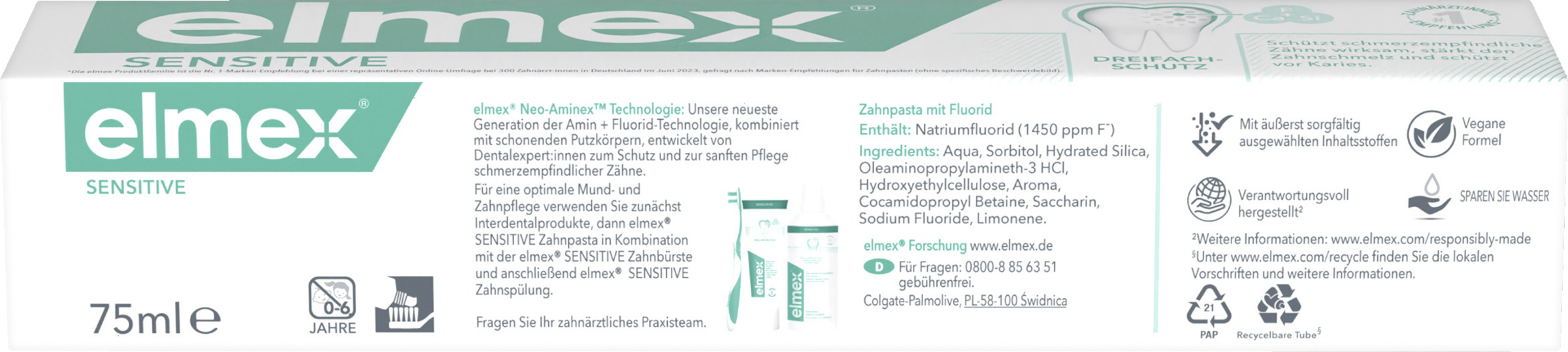 عبوة من 4 معجون أسنان سنسيتيف 2