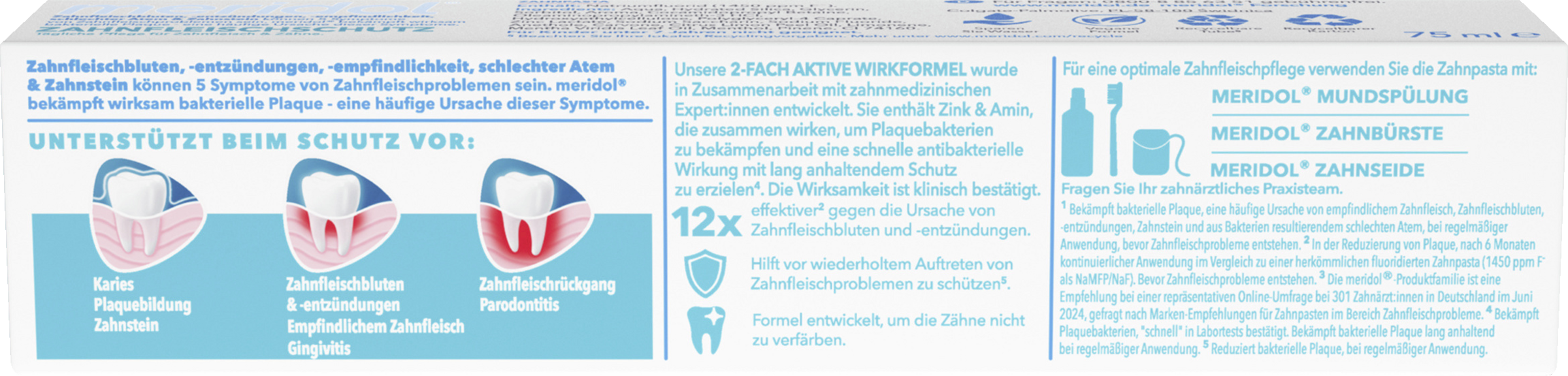 عبوة من 4 معجون أسنان لحماية اللثة 2