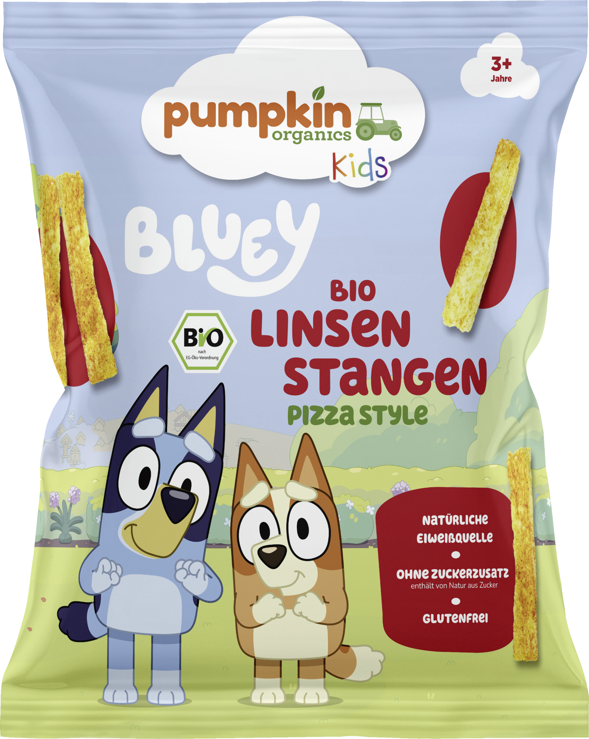 Pumpkin Organics Bio Linsen Stangen Pizza Style Bluey
