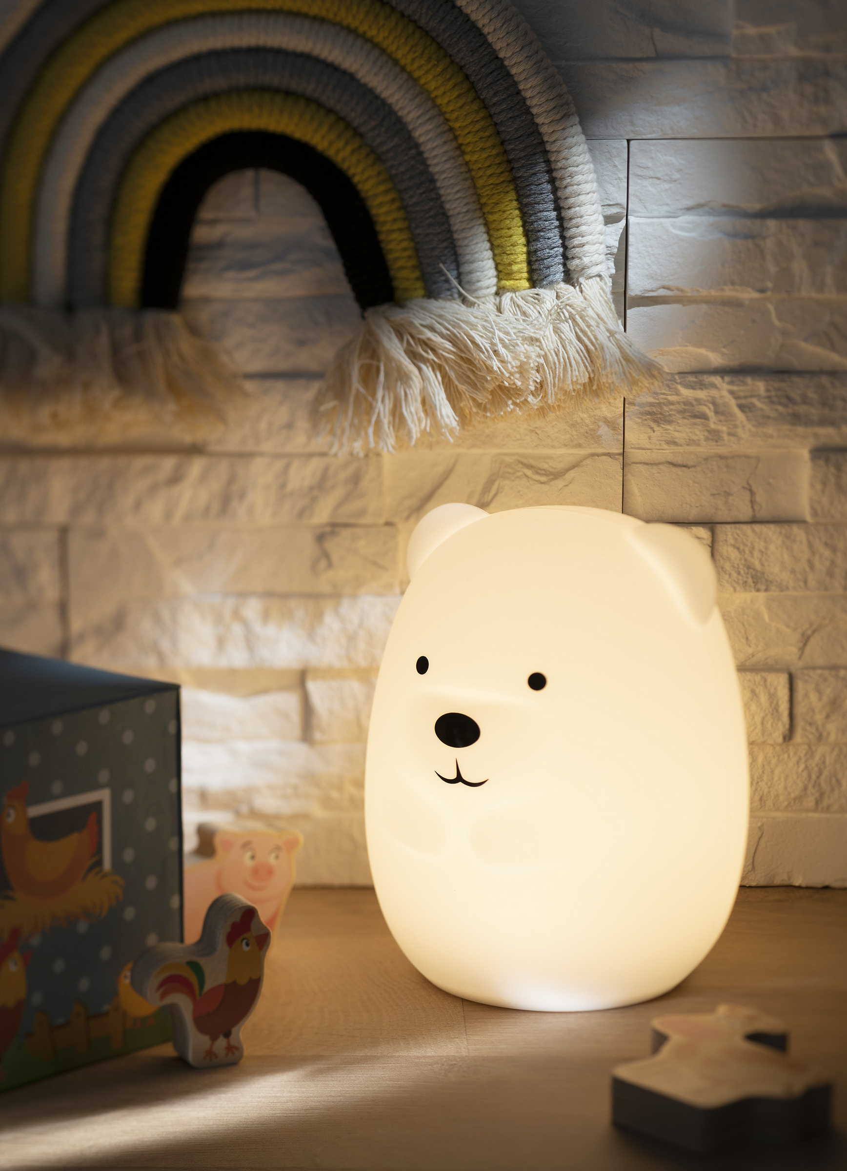 IDEENWELT Akku-Silikon-Nachtlicht Bär