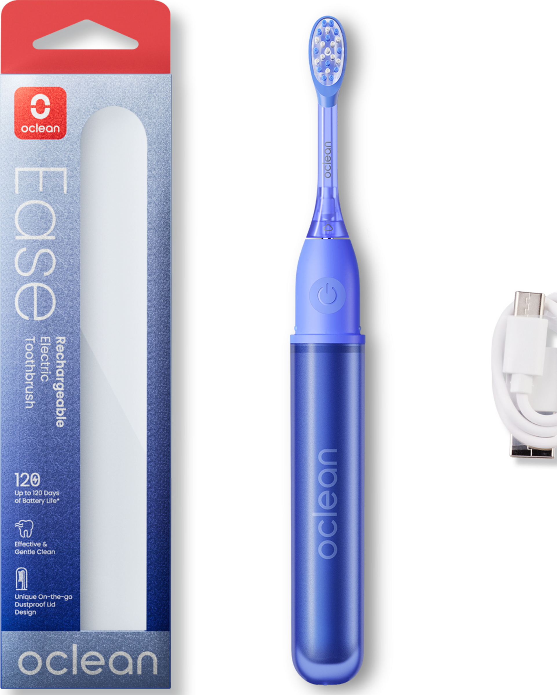 عبوة مزدوجة فرشاة أسنان كهربائية Ease Blue + Orange 11