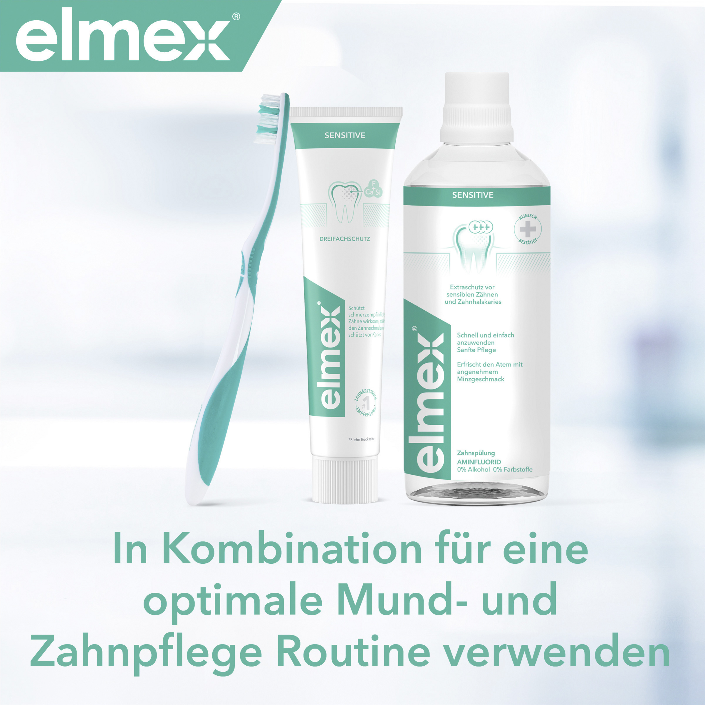 فرشاة أسنان، معجون أسنان، وغسول فم للعناية بالأسنان الحساسة - عبوة متعددة 8