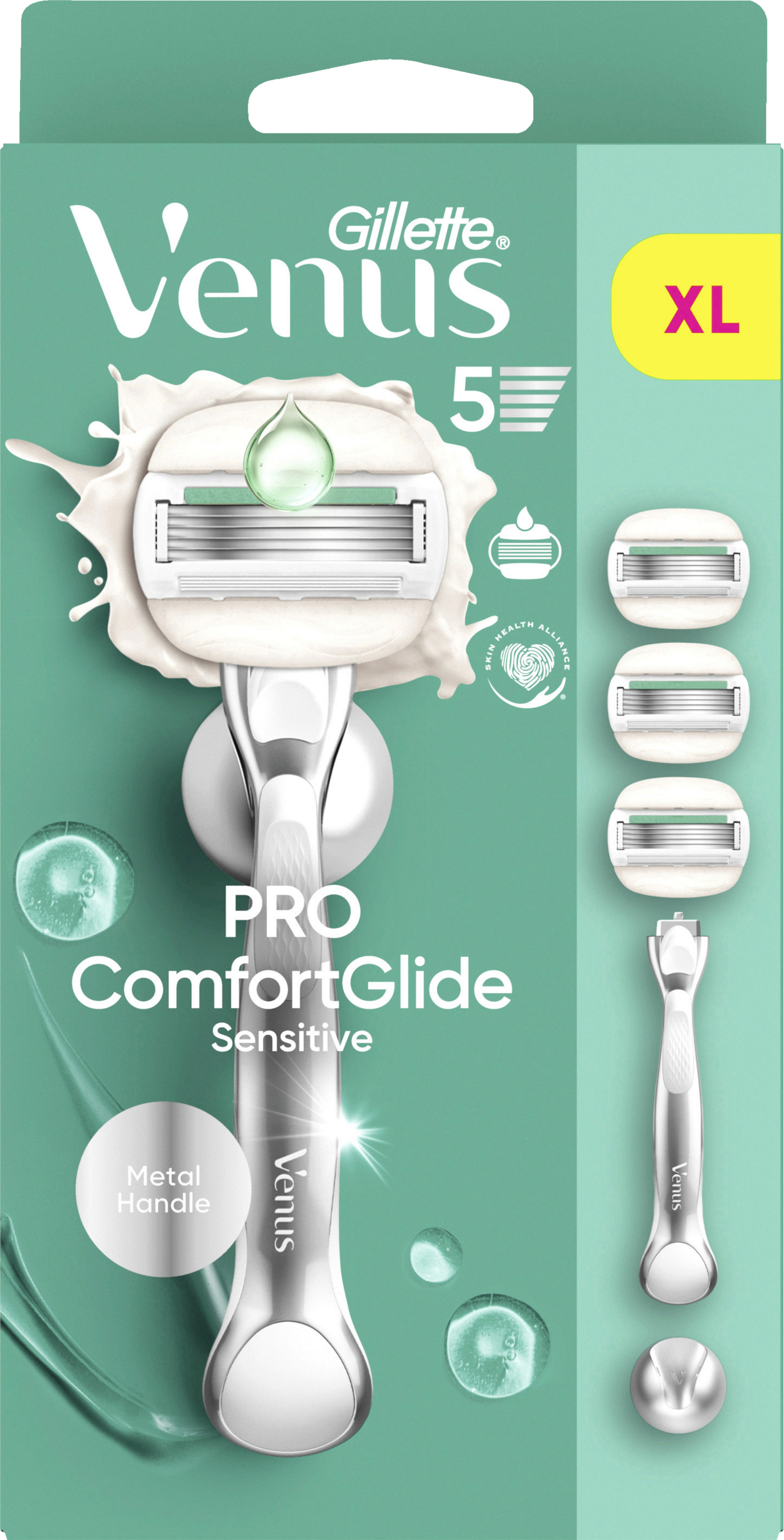 Rasierer Pro Comfortglide Sensitive mit 3 Klingen & Duschhänger