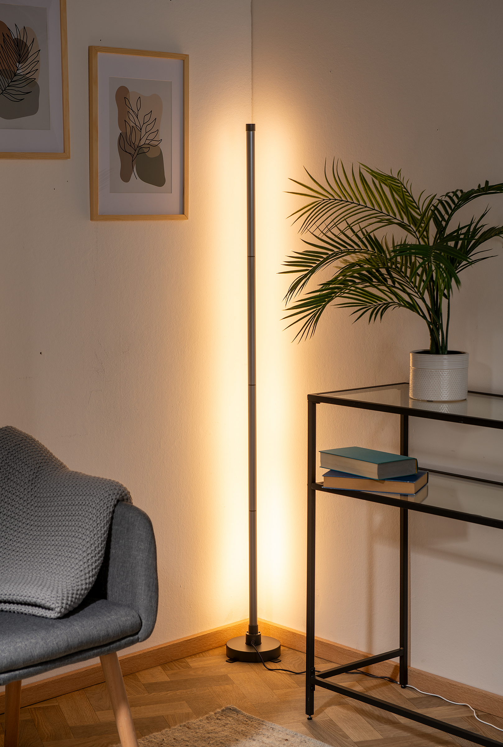 IDEENWELT LED-Eckstehleuchte