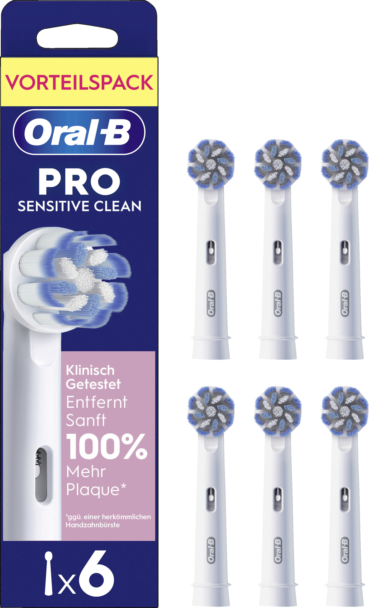 Aufsteckbürsten Pro Sensitive Clean 6er