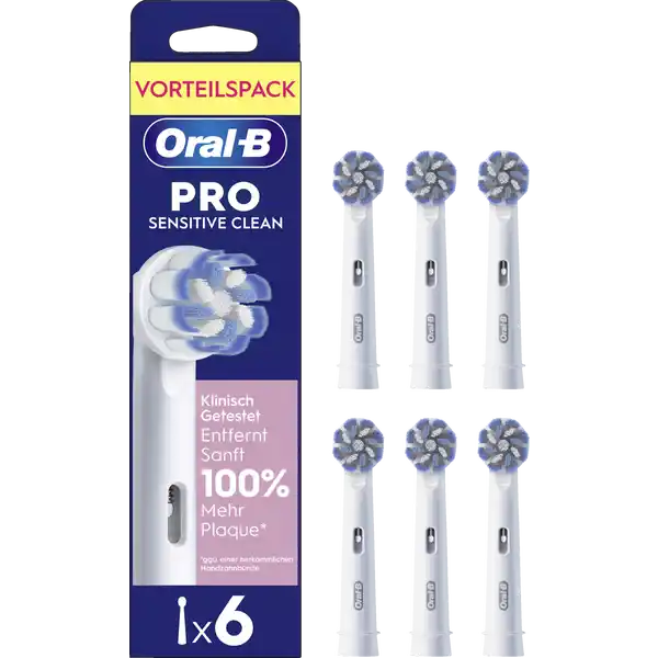 رؤوس فرشاة Pro Sensitive Clean، 6 قطع