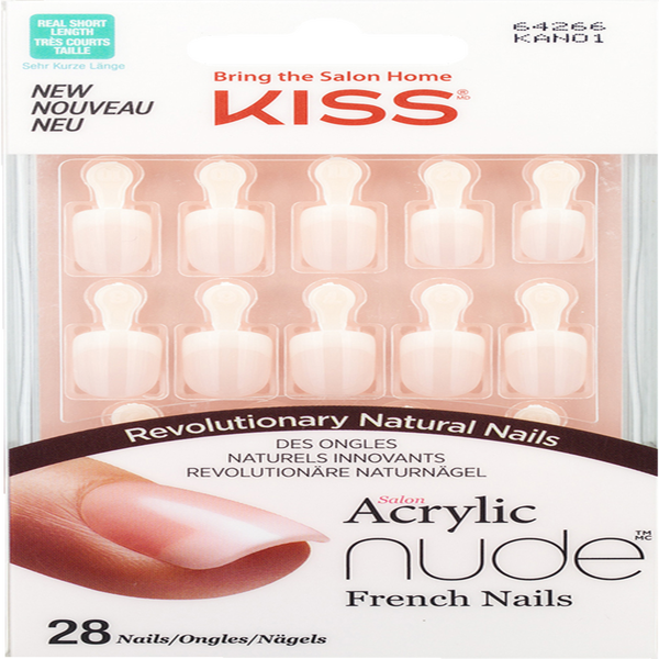 KISS Salon Acrylic Nude French Nails selbstklebende Fingernägel Breathtaking online kaufen