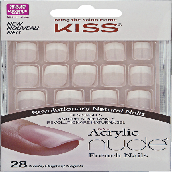 KISS Salon Acrylic Nude French Nails selbstklebende Fingernägel Cashmere online kaufen rossmann.de