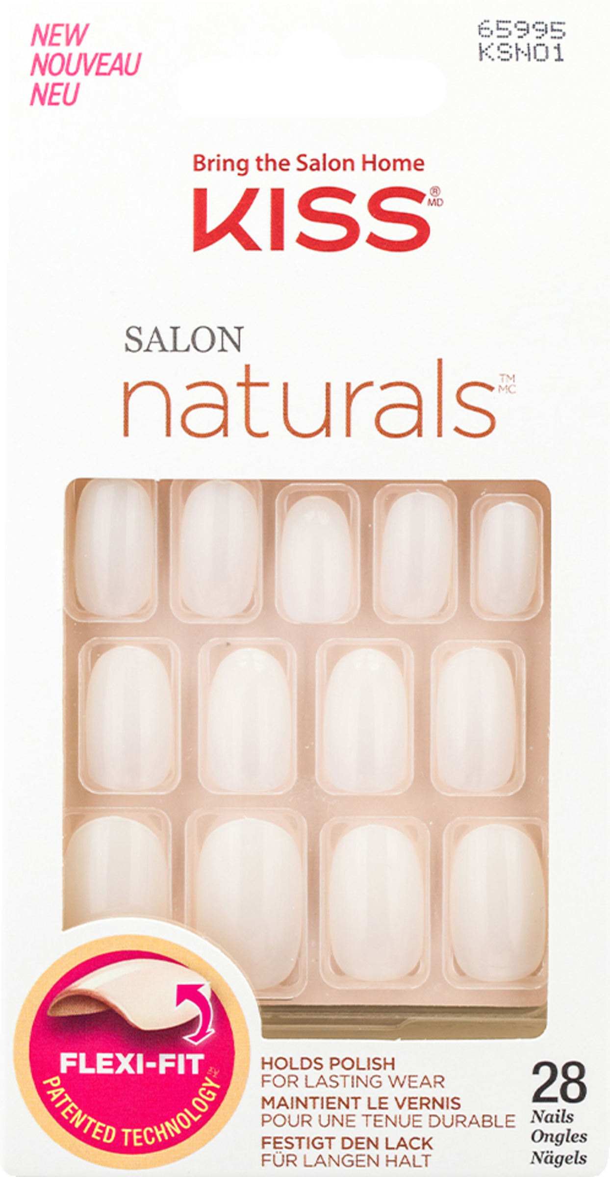 KISS Salon Naturals selbstklebende Fingernägel Break Even