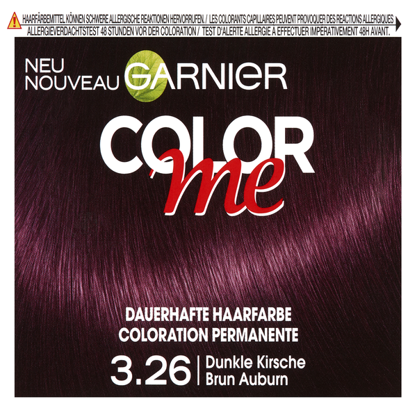 Garnier Color me Dauerhafte Haarfarbe 3.26 Dunkle Kirsche rossmann.de