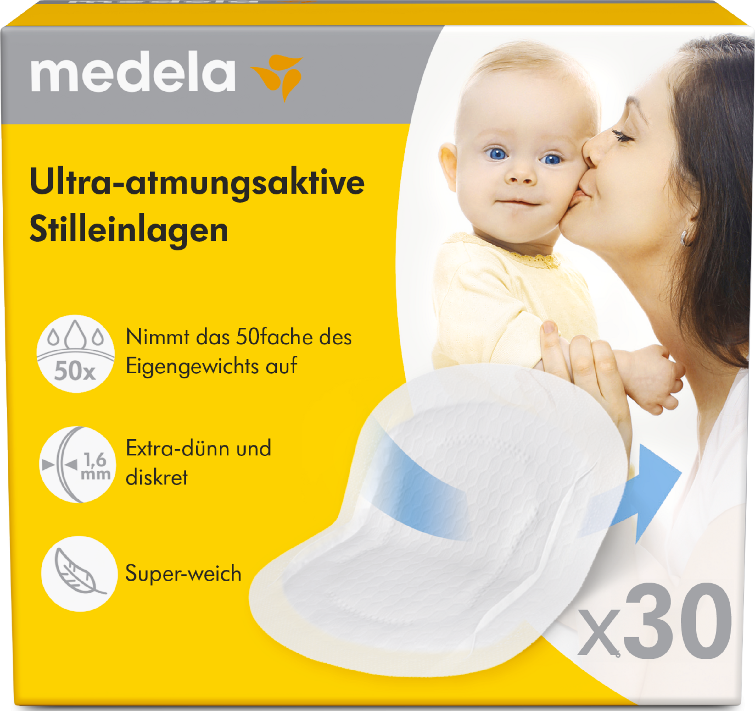 medela Ultra-atmungsaktive Einwegstilleinlagen