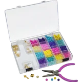 Perlen-Bastelset Rosa & Lila
