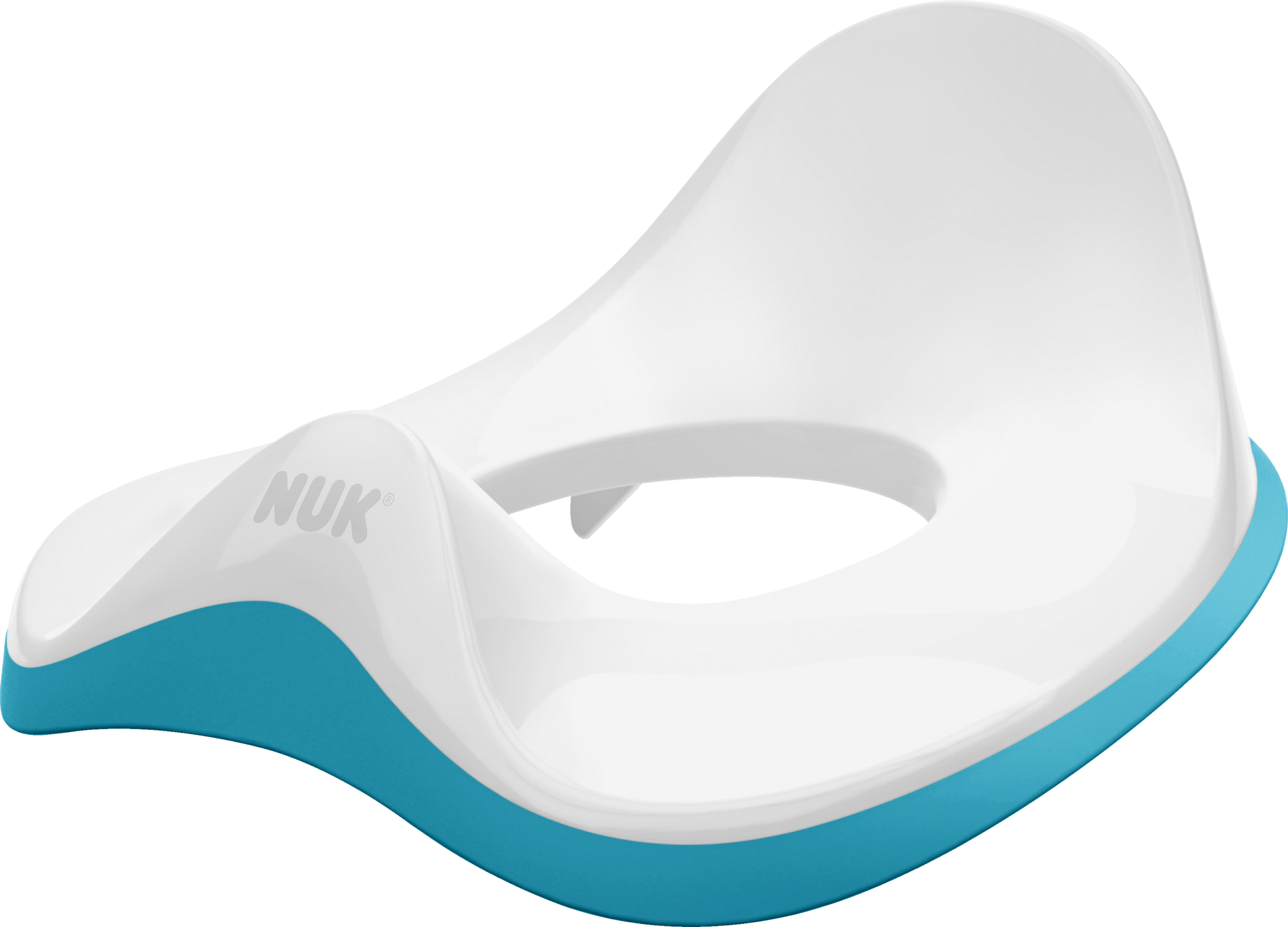 NUK WC-Trainer Toiletten-Sitz mit Spritzschutz für Kinder, blau