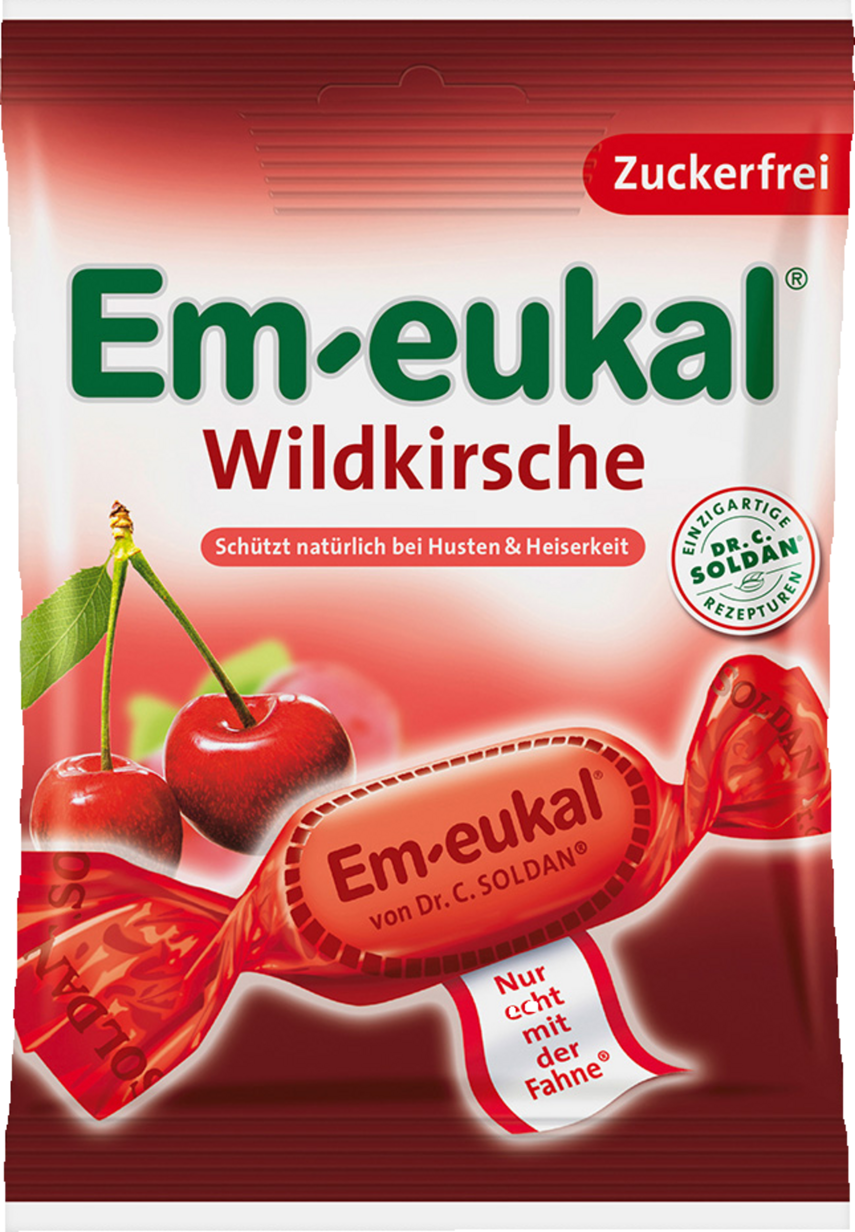 Wildkirsche-Hustenbonbons mit Süßungsmitteln und Vitamin C