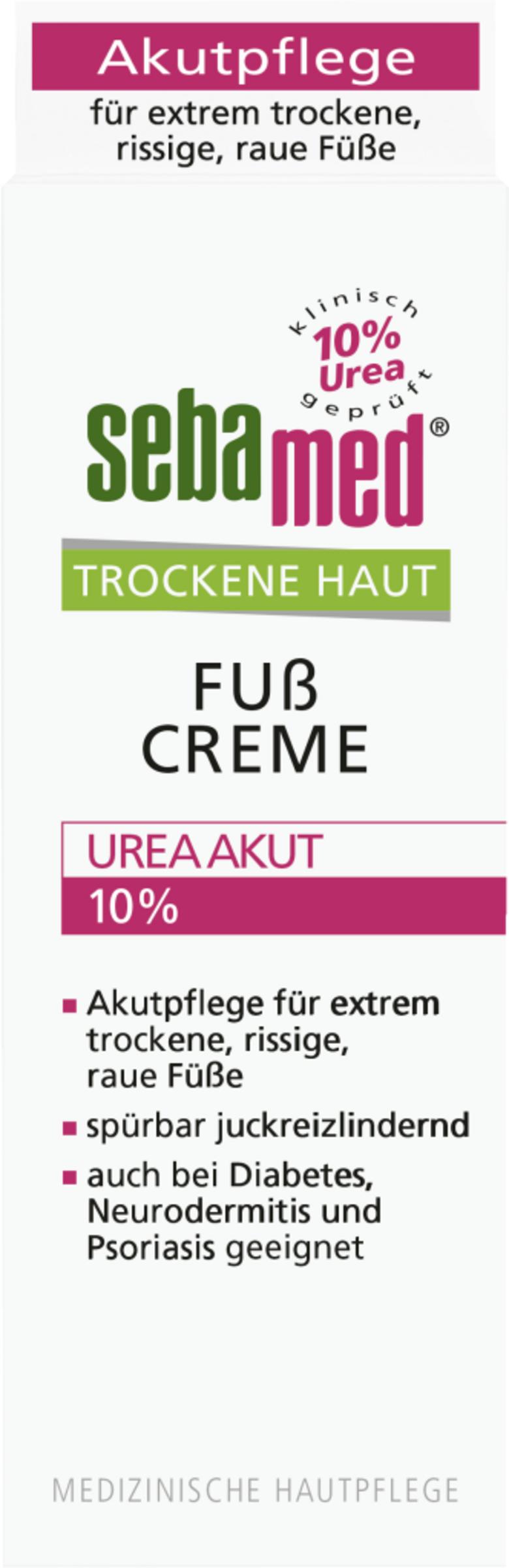 sebamed Trockene Haut Fußcreme Urea Akut 10%