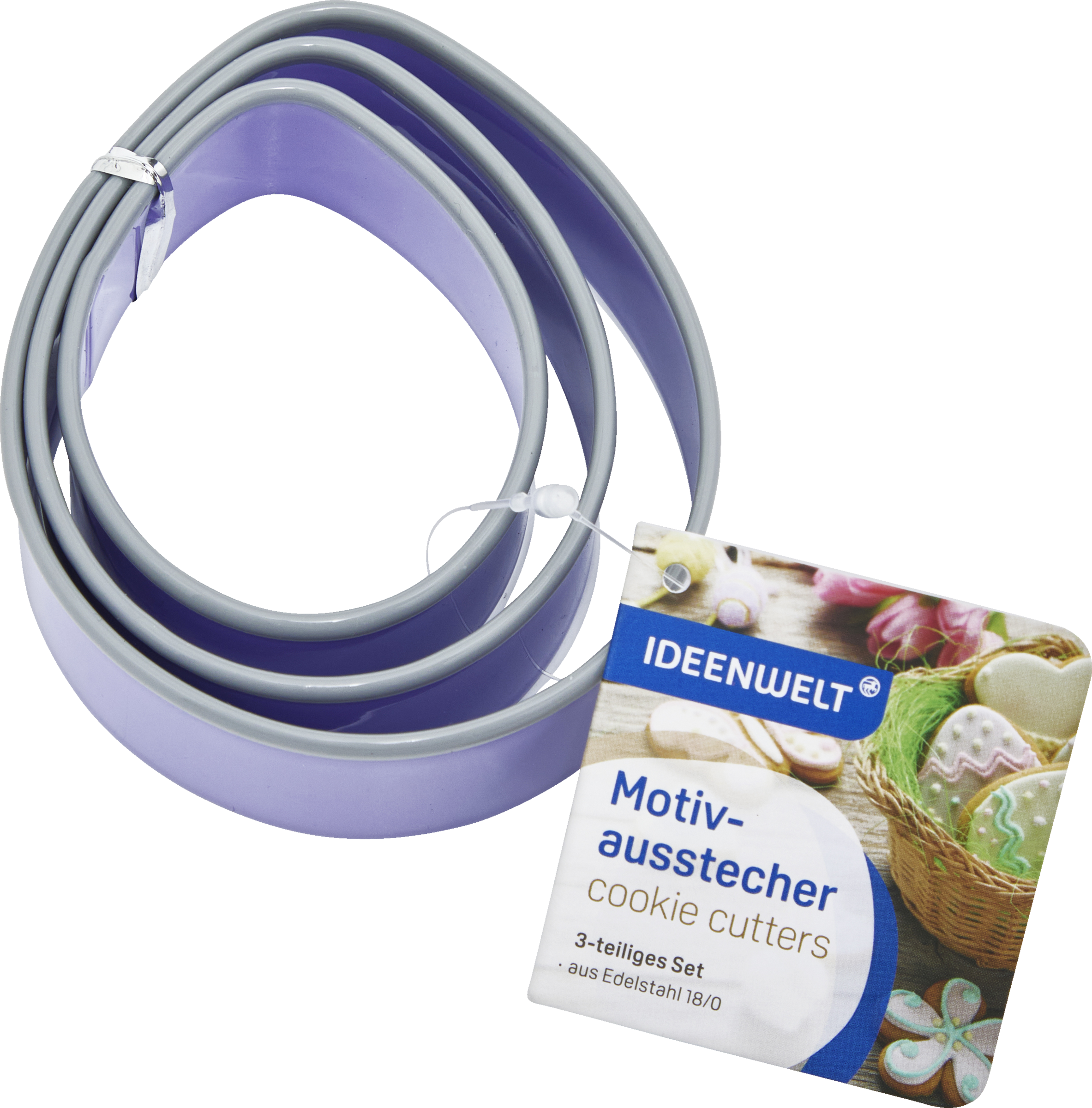 3er Set Motivausstecher Eier