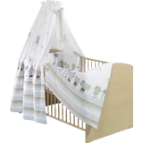 Schardt Komplettbett "Classic-Line natur", "Banjo blau"