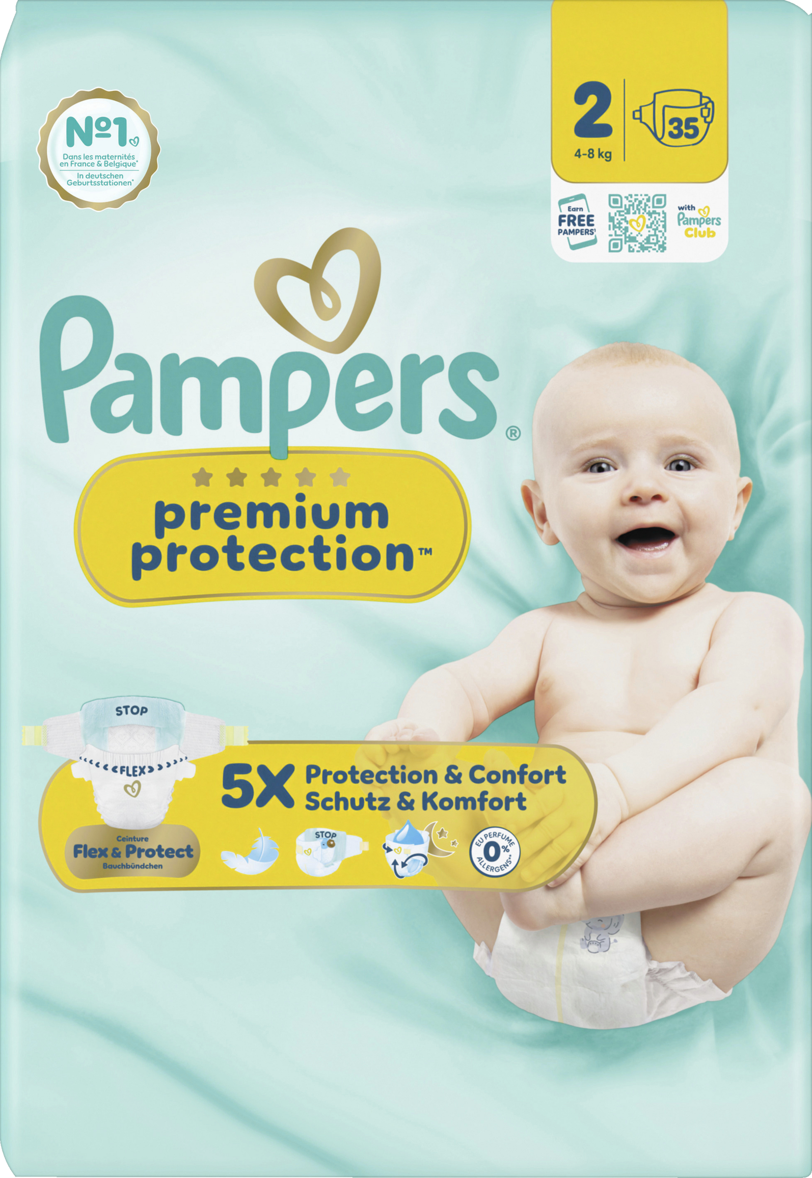 Premium Protection New Baby Windeln Gr. 2 Mini (4-8 kg) Single Pack
